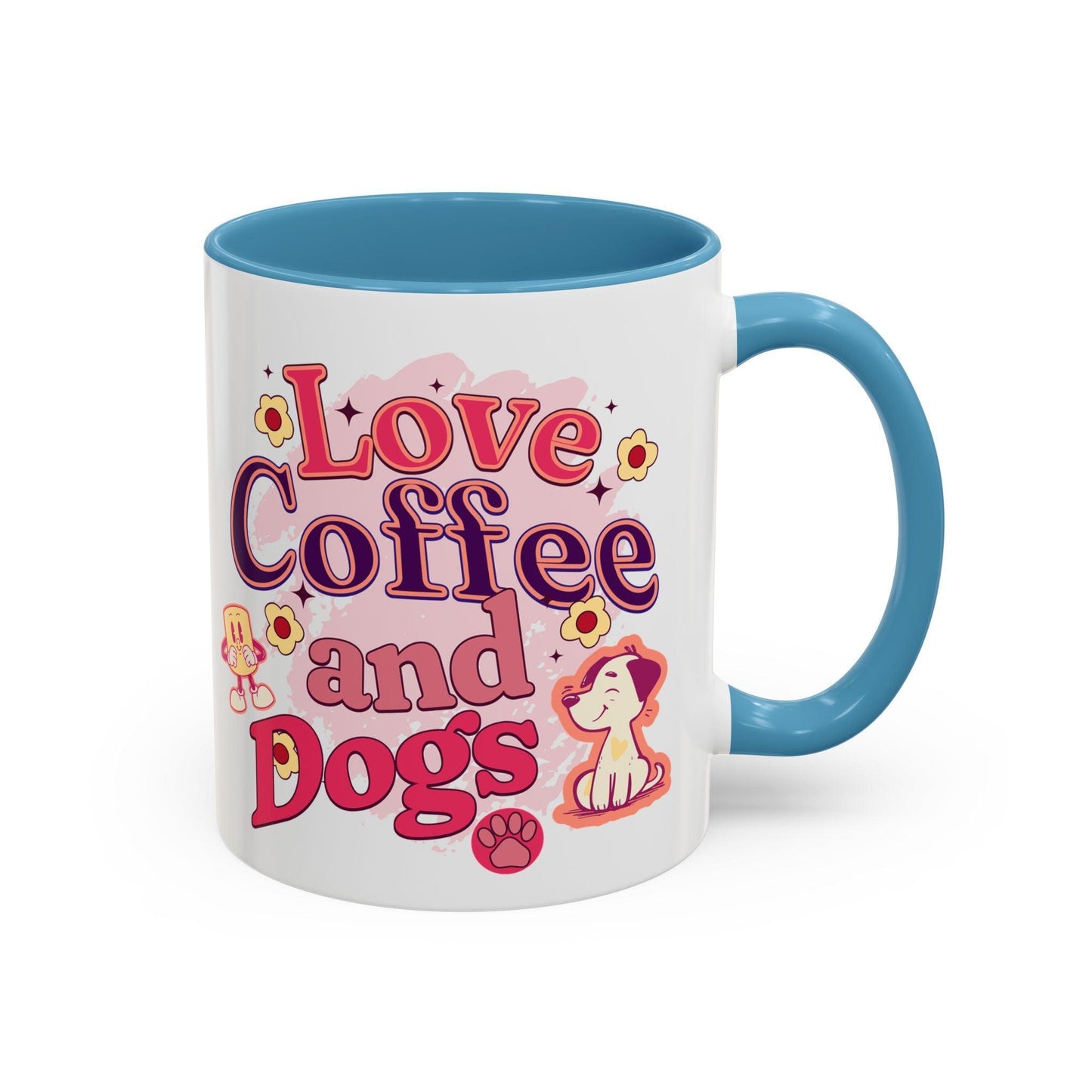 Love, coffee and dogs Mug (11, 15oz) - Cosmic Creations by Karen