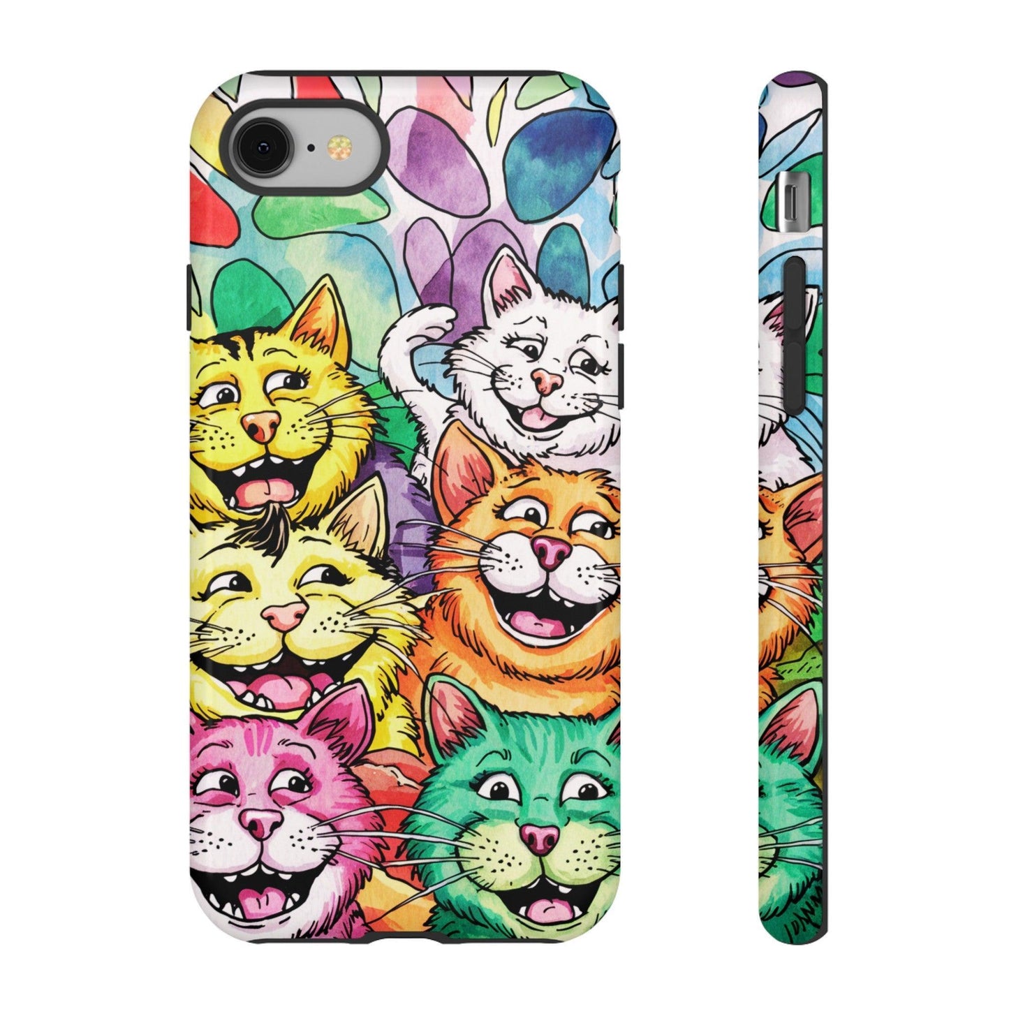 Cat Lovers Collection Tough Cellphone Case - Cosmic Creations by Karen