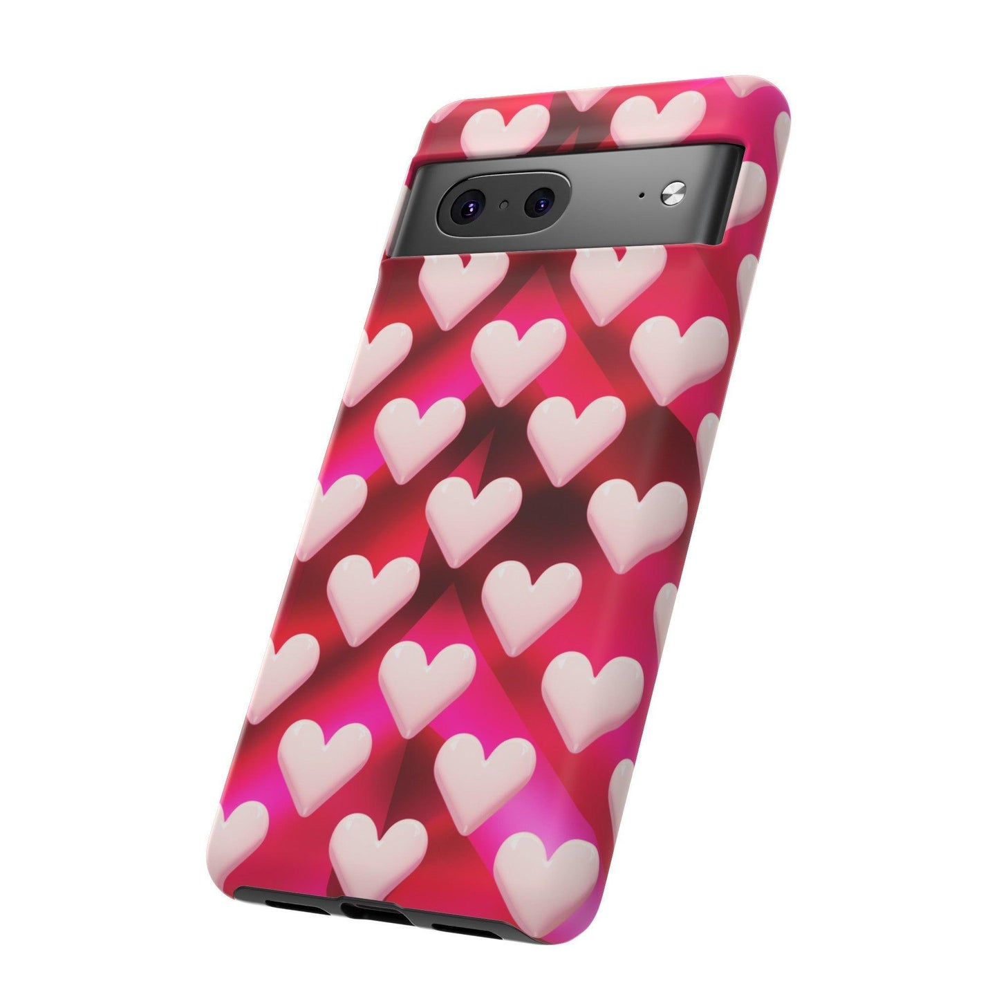 Tough Cellphone Case :" Eclectic Elegance Phone Case Collection" ( Hearts patterns)