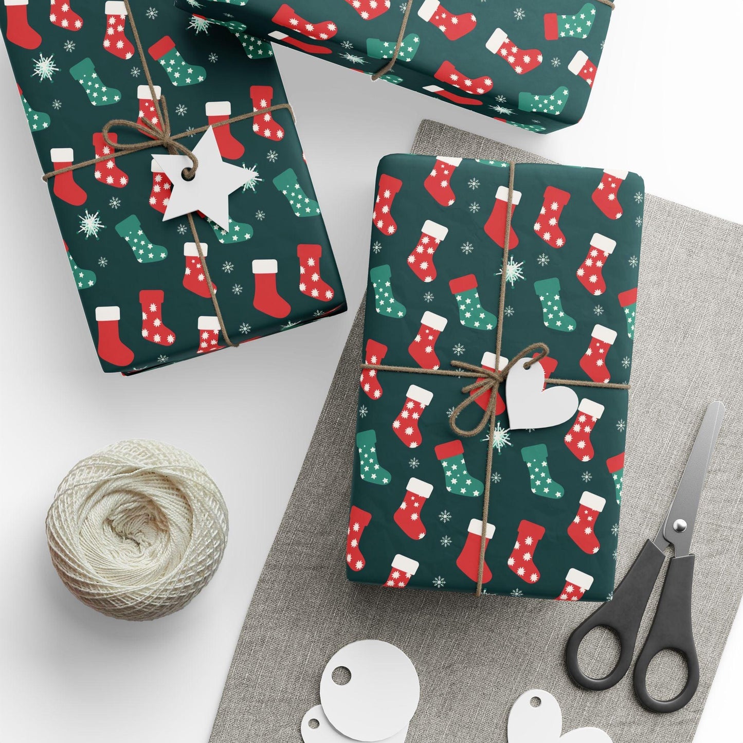 Festive Christmas Holiday Wrapping Paper - Cosmic Creations by Karen