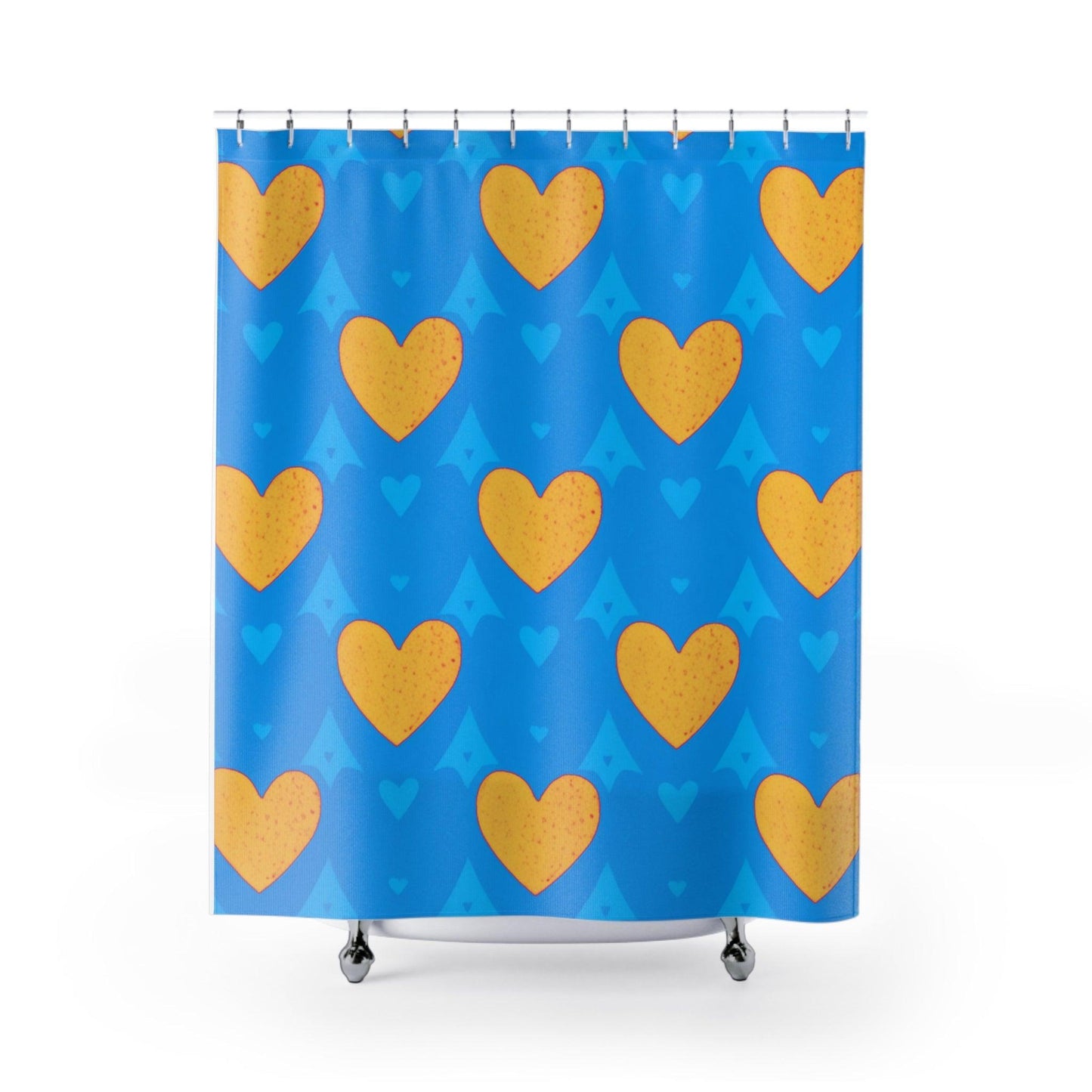 Elegant Shower Curtains Collection ( Hearts ) - Cosmic Creations by Karen