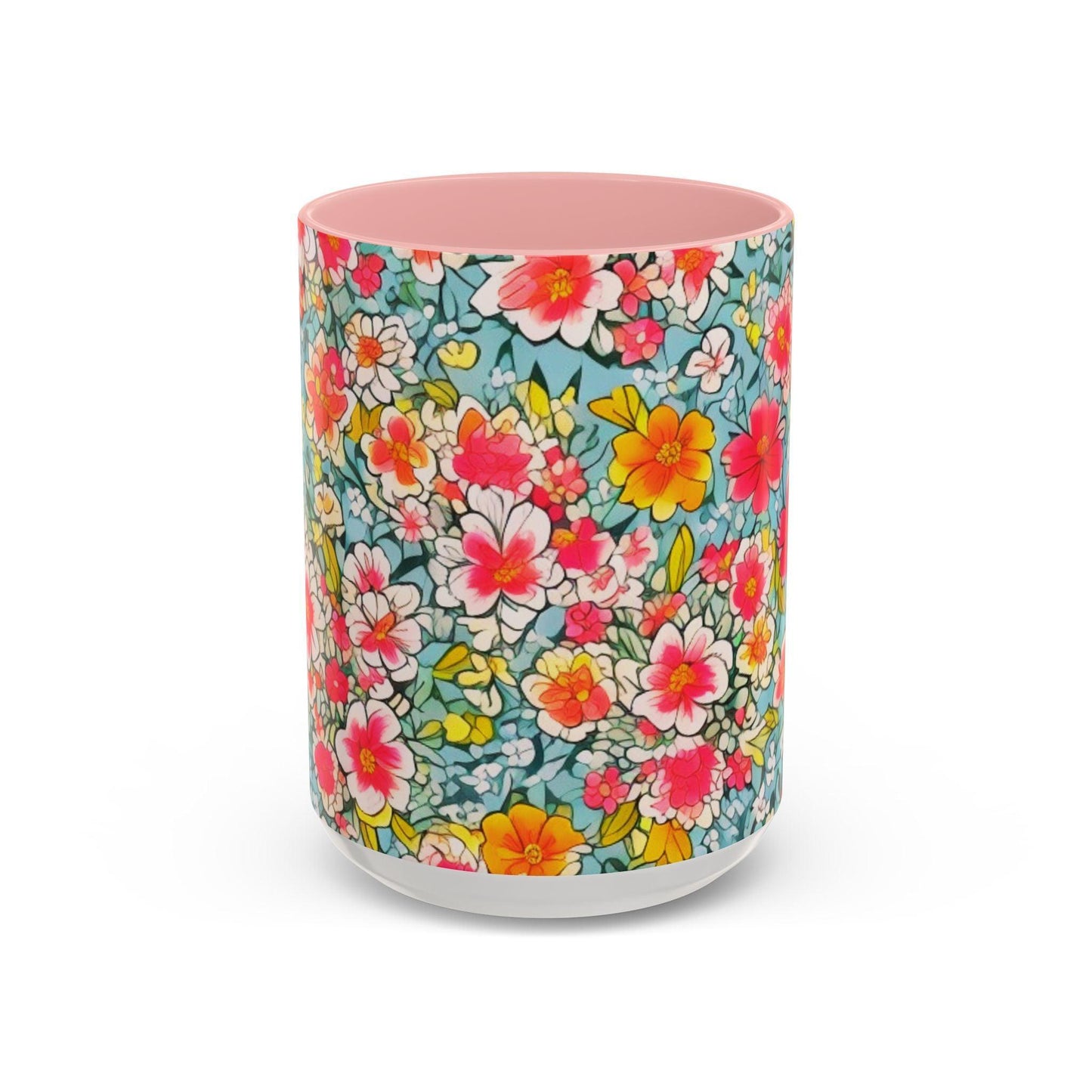 Coffee Mug with stunning floral motifs, the perfect gift for any occasion or celebration for friends, family, and colleagues. - Cosmic Creations by Karen