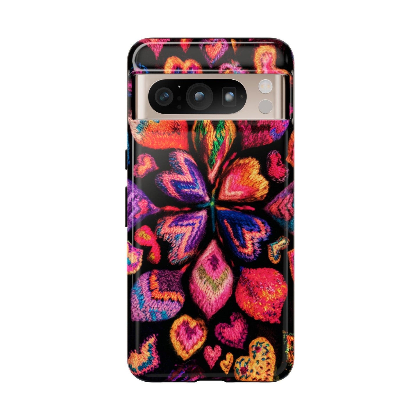 Tough Phone Case :" Eclectic Elegance Phone Case Collection" ( Hearts patterns)