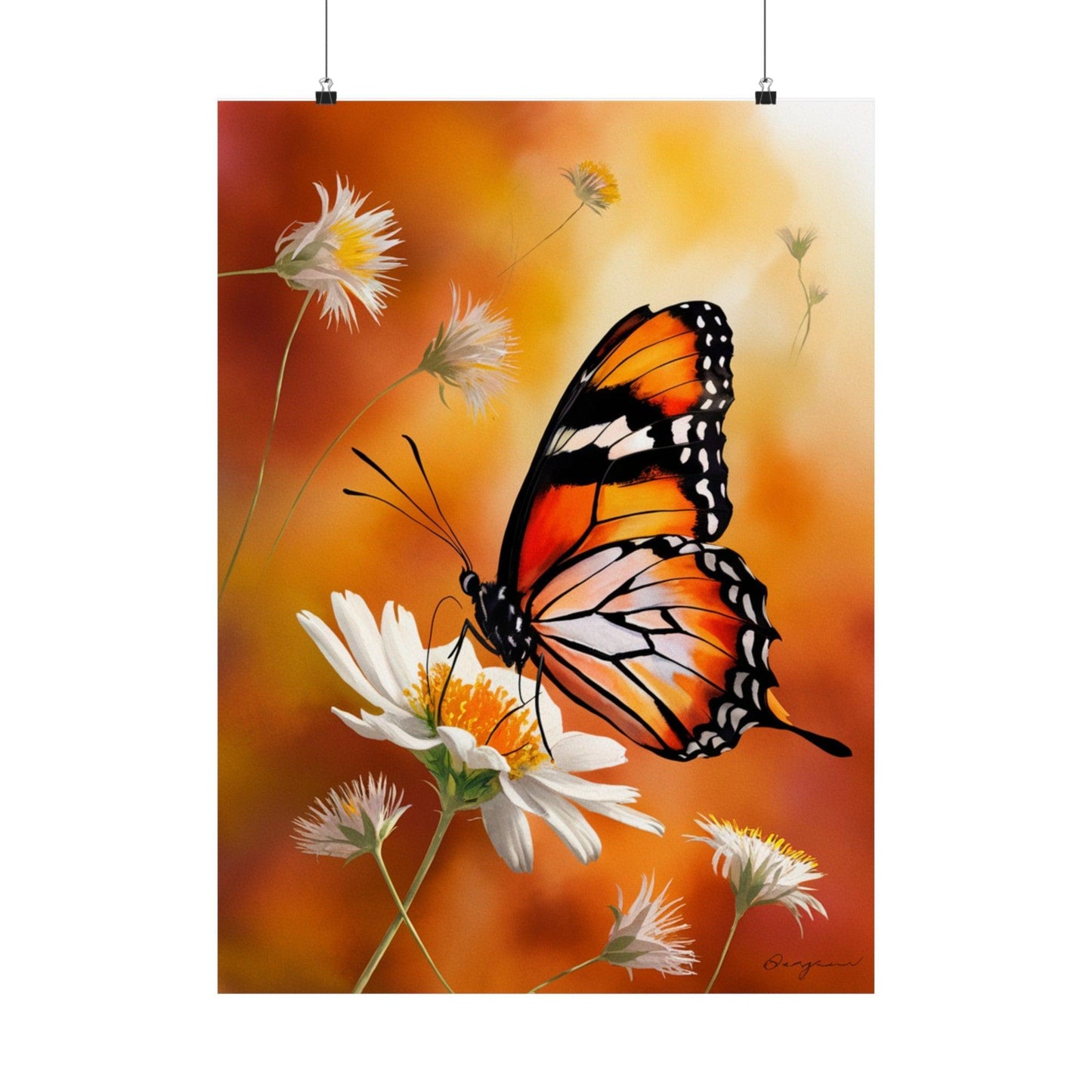 Monarch Butterfly Splendor Posters - Cosmic Creations by Karen