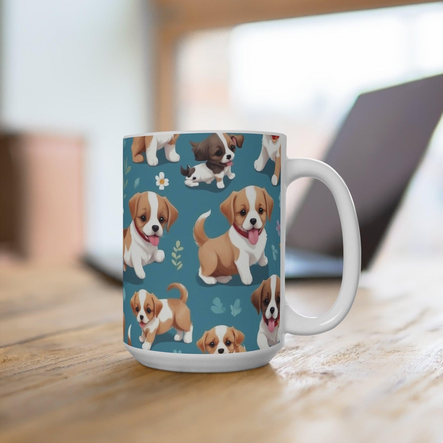 Dog Lovers Delight Mug ( 15 oz ) | Perfect for your morning coffee or evening tea | Great gift for dog lovers - Cosmic Creations by Karen