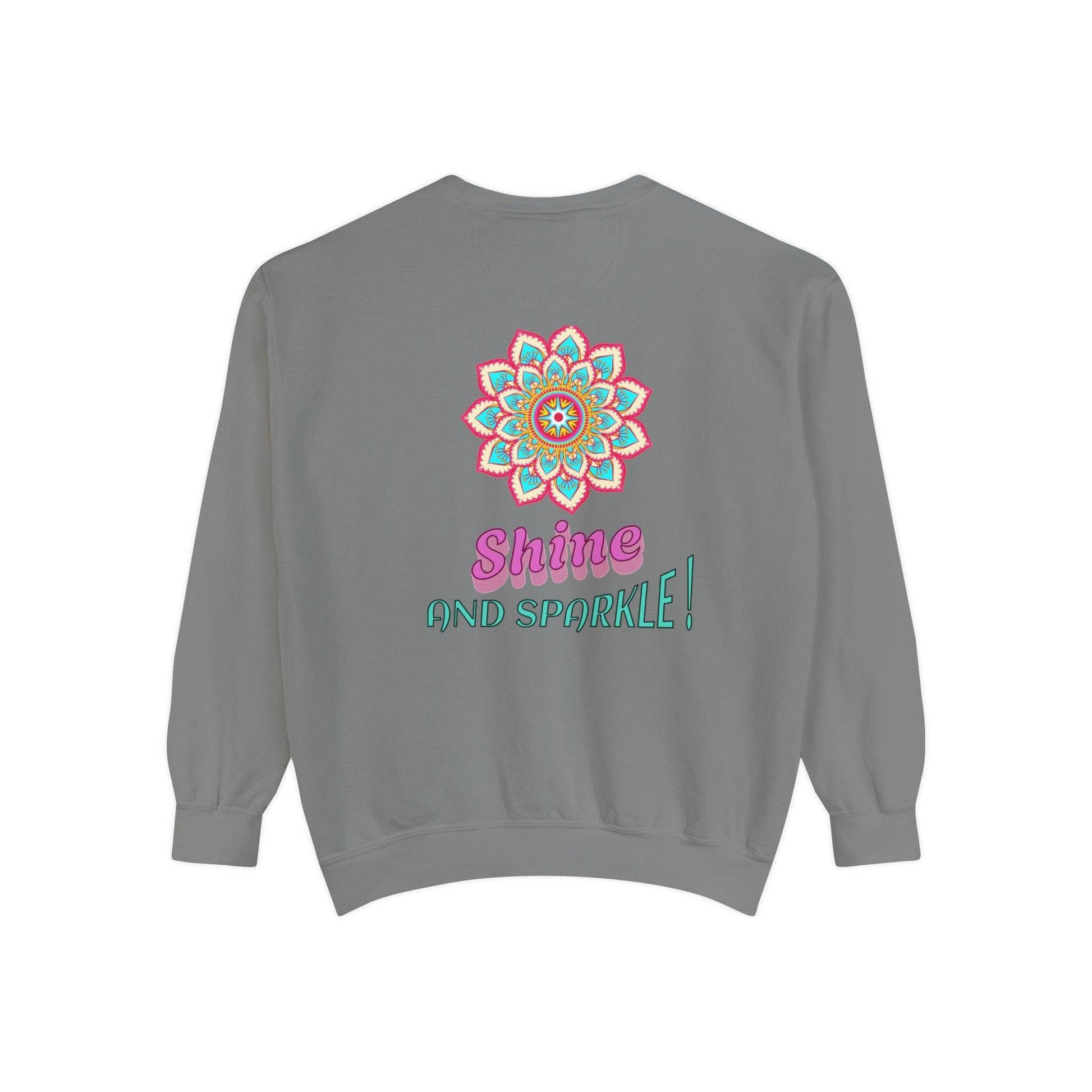 GlowWarm Garment-Dyed Sweatshirt Perfect for lounging, outdoor activities, or as a heartfelt gift for loved ones. - Cosmic Creations by Karen