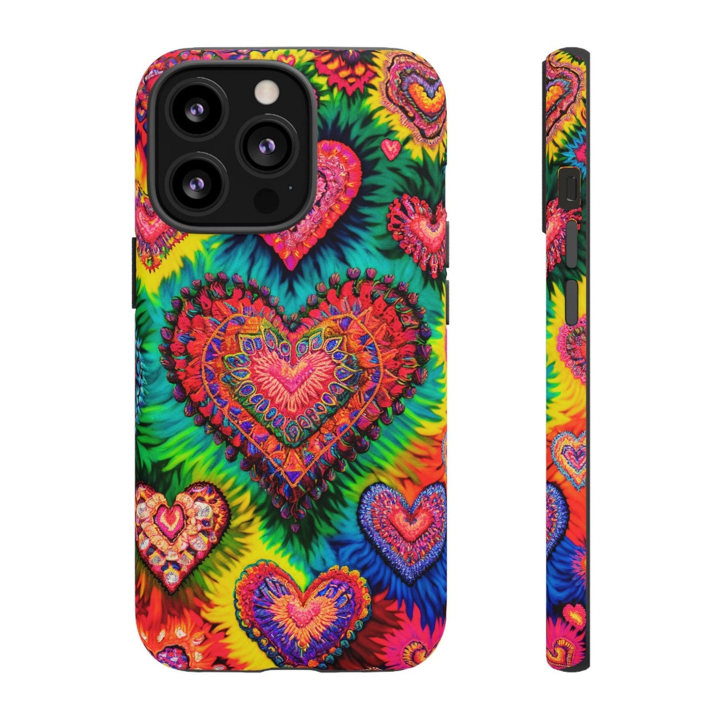 Tough Phone Case :" Eclectic Elegance Phone Case Collection" ( Hearts patterns)