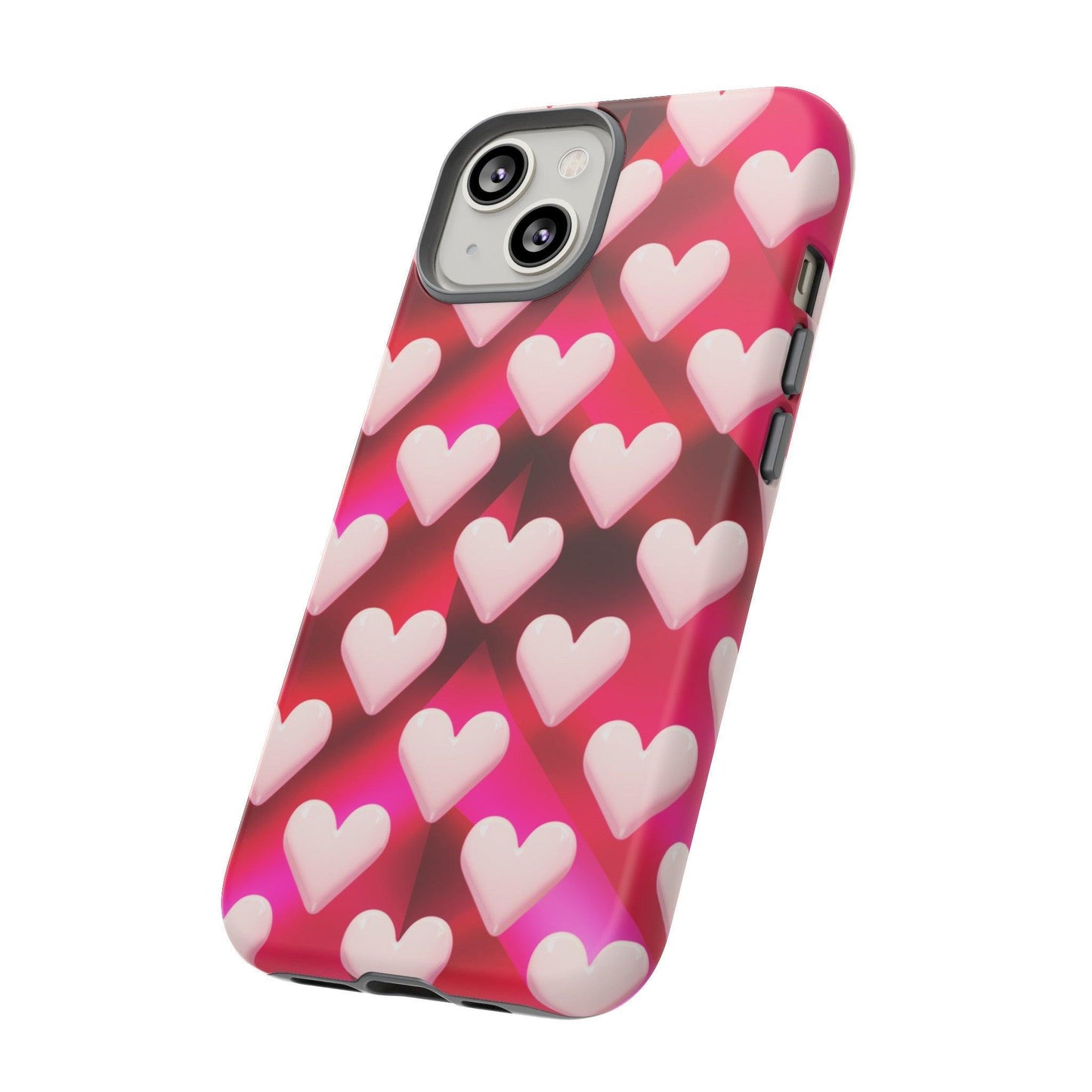 Tough Cellphone Case :" Eclectic Elegance Phone Case Collection" ( Hearts patterns)