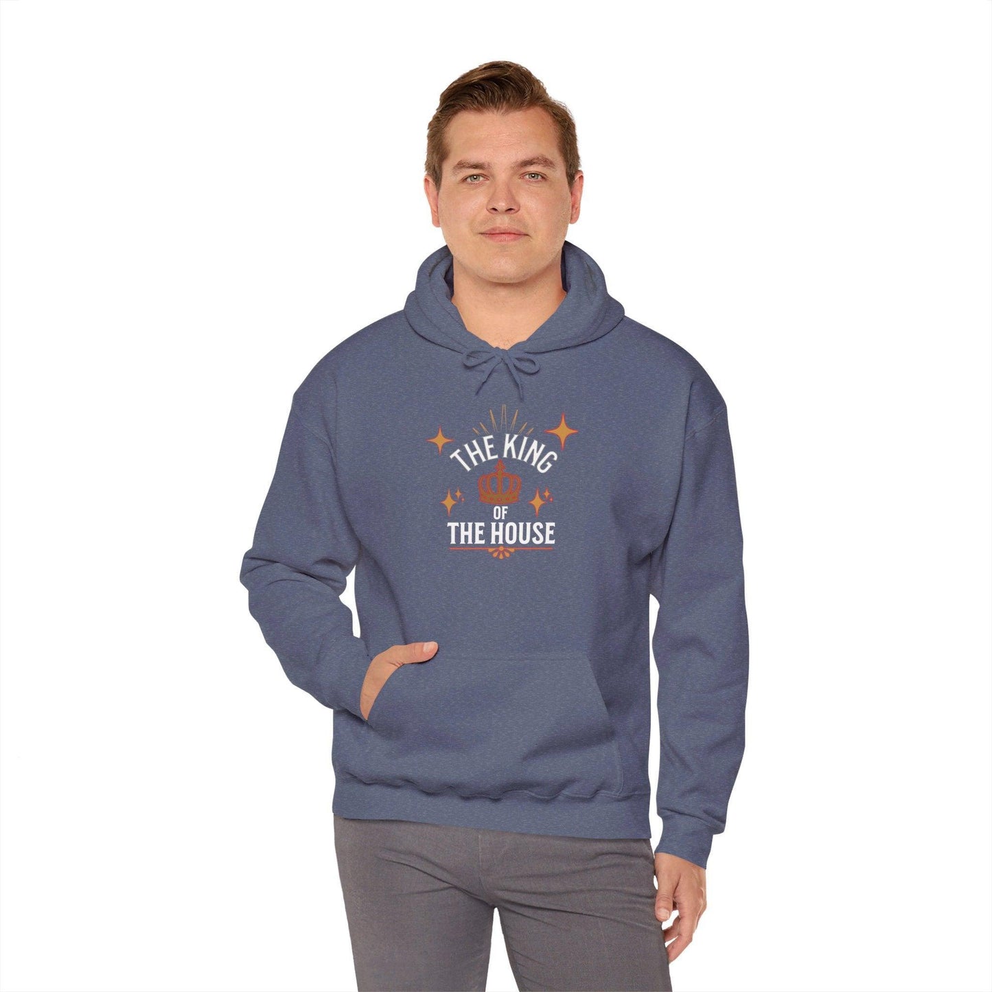 King's Heavy Blend Hooded Sweatshirt : "Dad, The King of the House Collection"