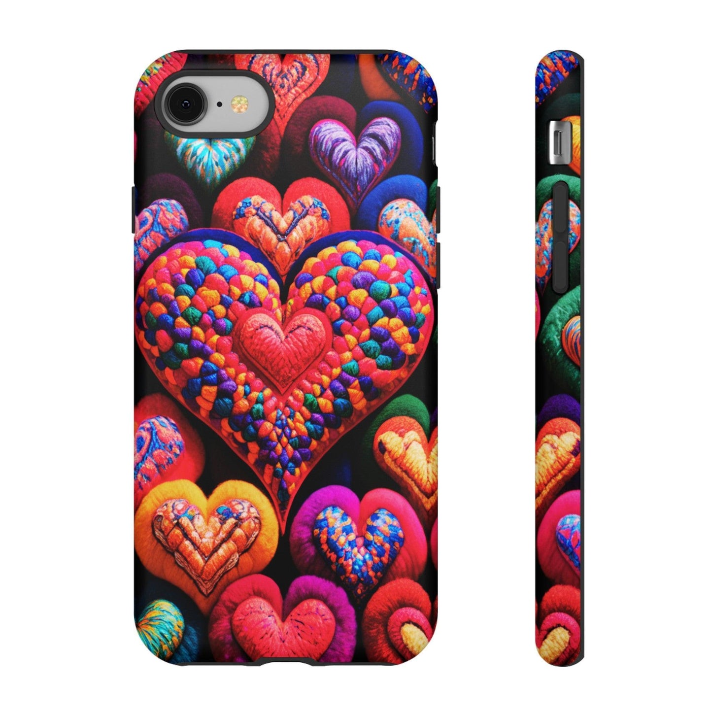 Tough Phone Case :" Eclectic Elegance Phone Case Collection" ( Hearts patterns)