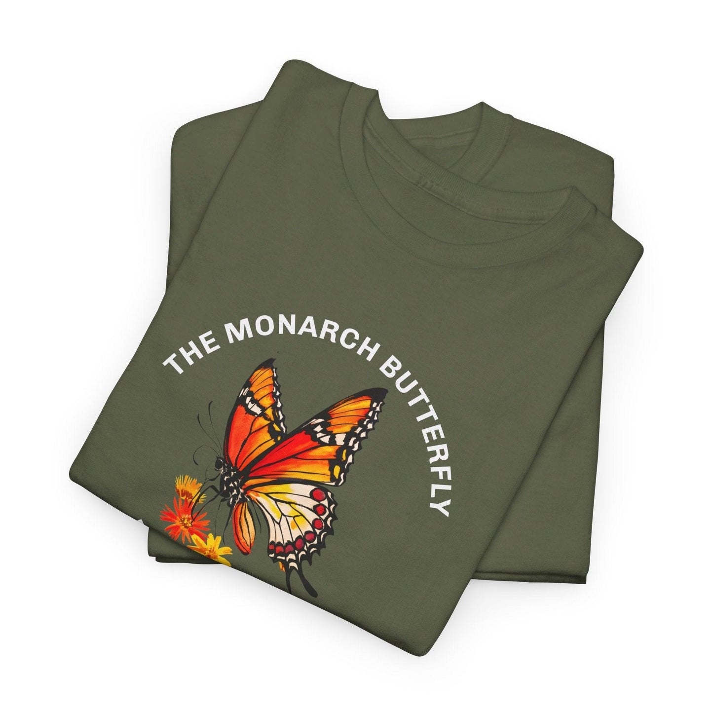 Camiseta unisex de algodón pesado: "La colección Mariposa Monarca"