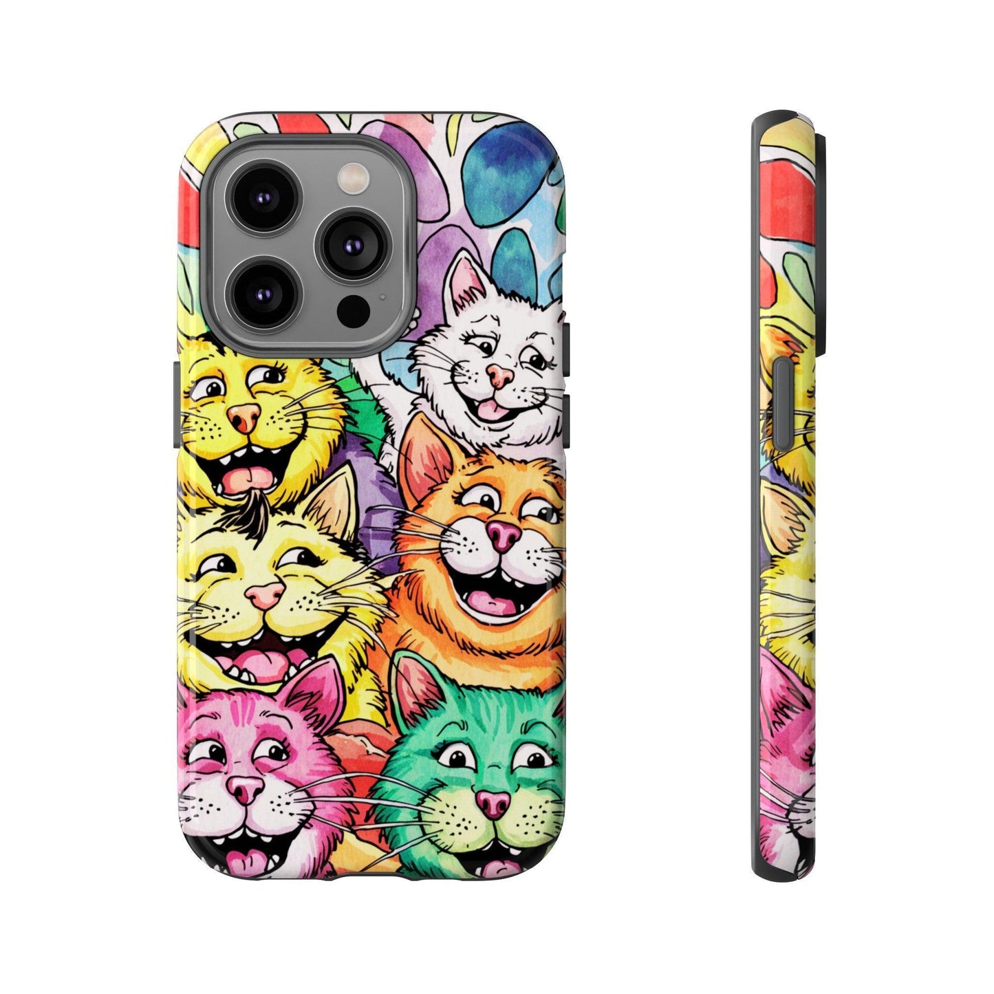 Cat Lovers Collection Tough Cellphone Case - Cosmic Creations by Karen