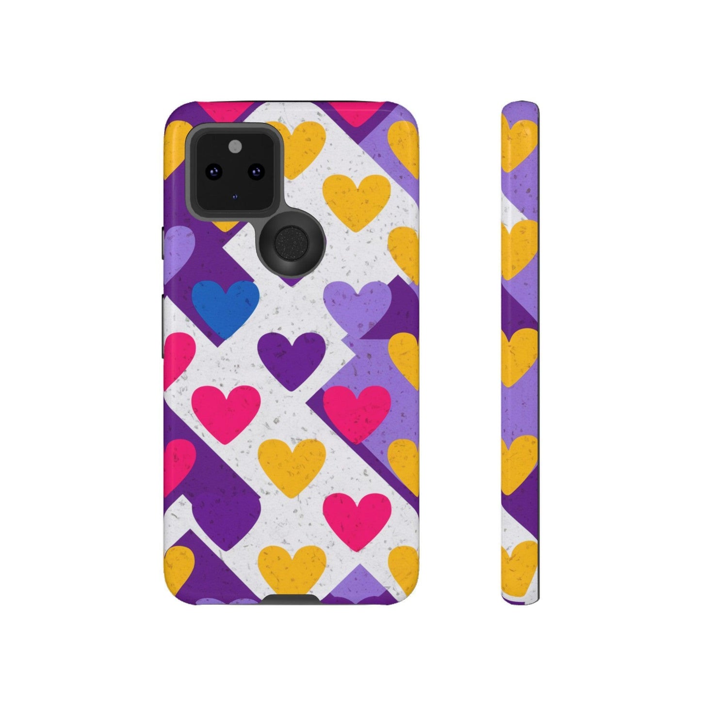 Tough Phone Case :" Eclectic Elegance Phone Case Collection" ( Hearts patterns)