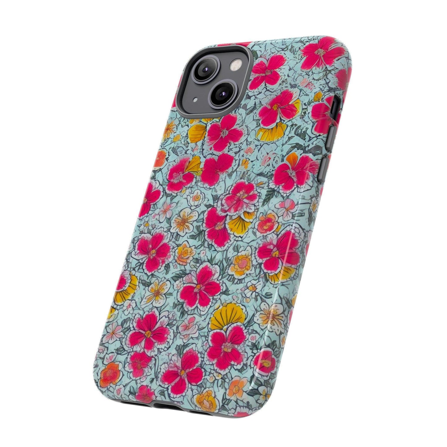 Tough Cellphone Case :" Eclectic Elegance Phone Case Collection" ( Floral patterns)