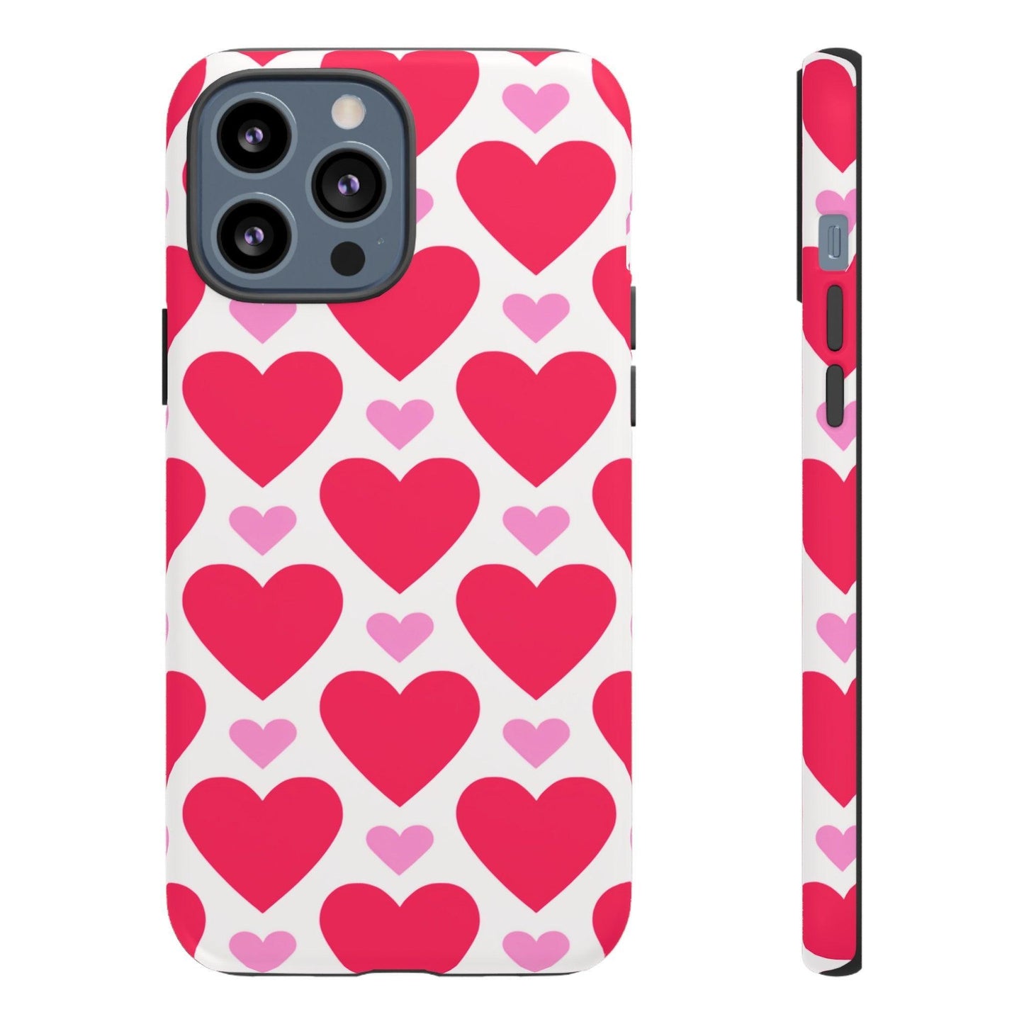 Tough Phone Case :" Eclectic Elegance Phone Case Collection" ( Hearts patterns)