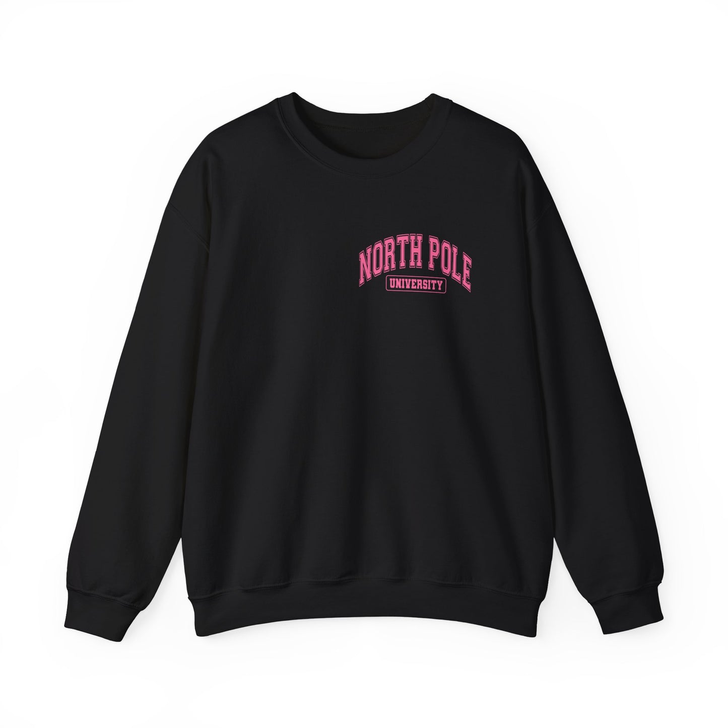 Christmas North Pole University Design  Unisex Crewneck Sweatshirt