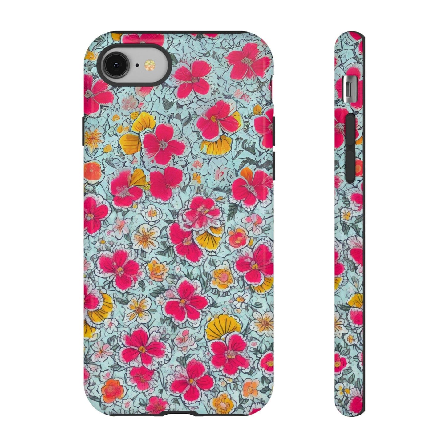 Tough Cellphone Case :" Eclectic Elegance Phone Case Collection" ( Floral patterns)