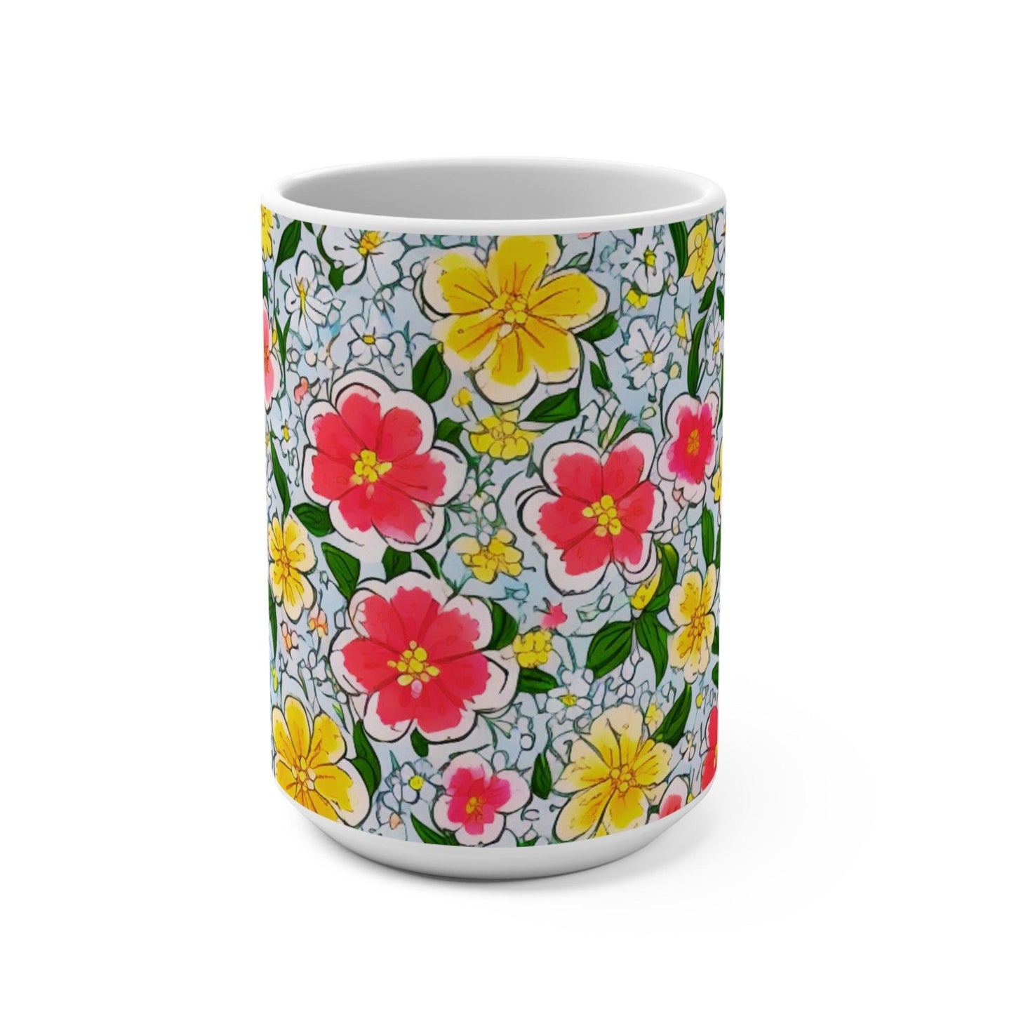 Mug with stunning floral and butterfly motifs, the perfect gift for any occasion or celebration for friends, family, and colleagues. - Cosmic Creations by Karen