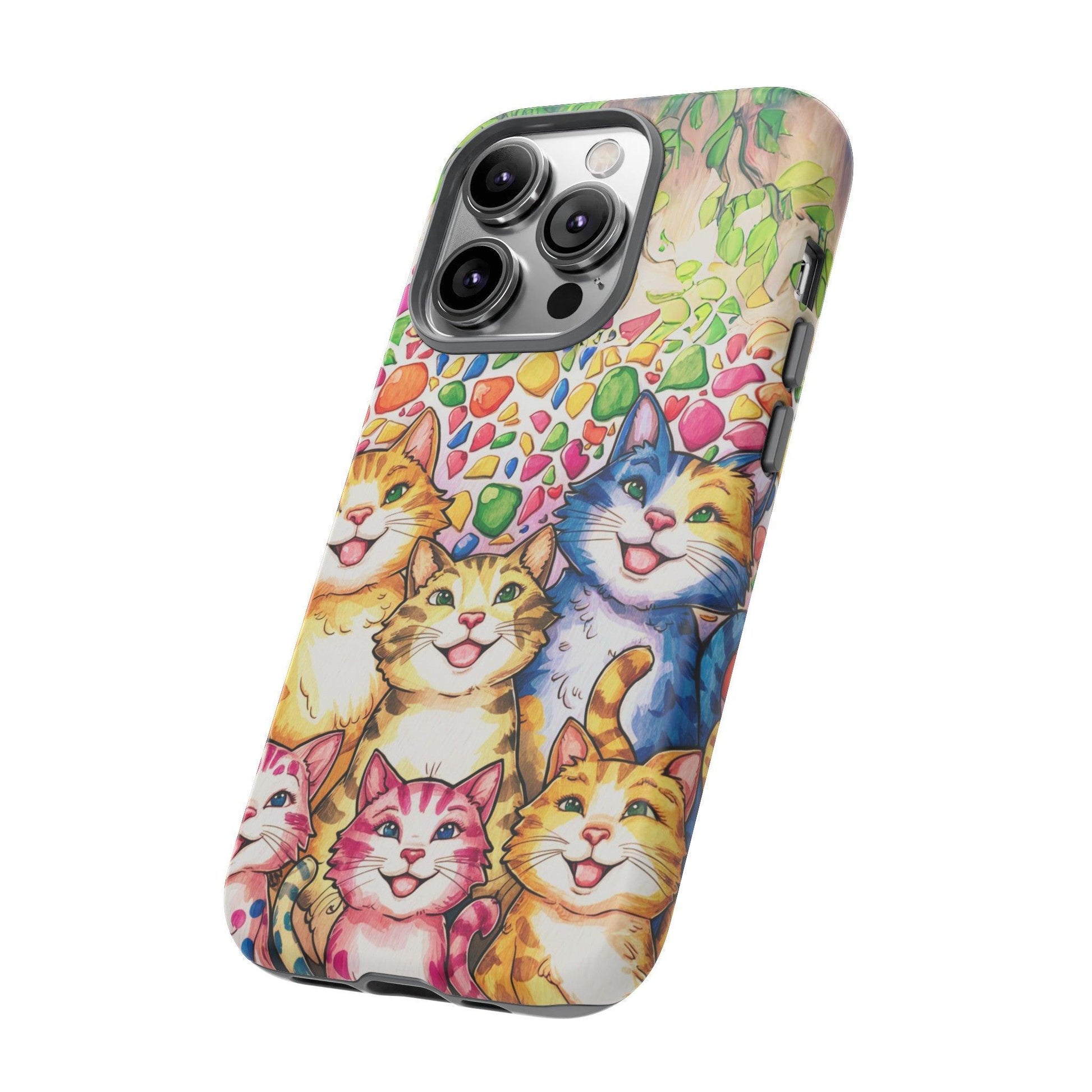 Cat Lovers Collection Tough Cellphone Case - Cosmic Creations by Karen