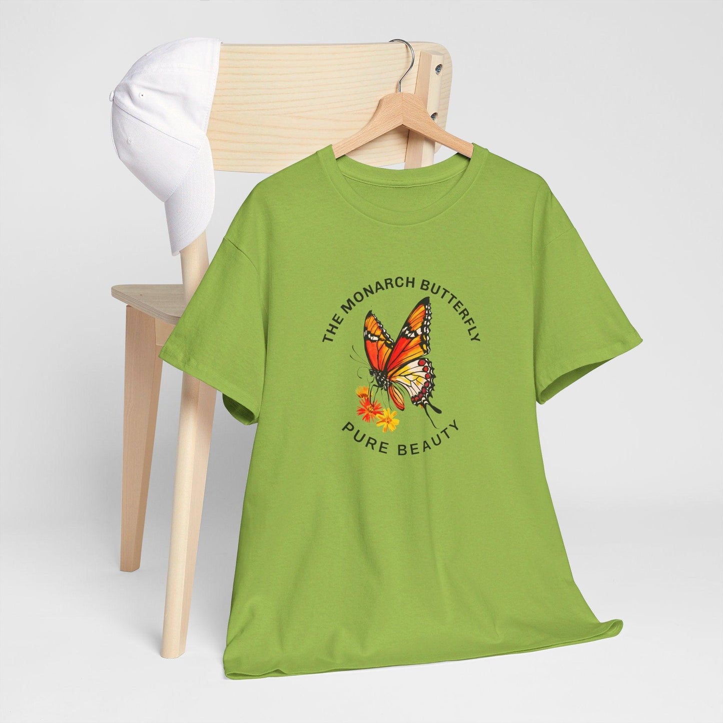 Camiseta unisex de algodón pesado: "La colección Mariposa Monarca"