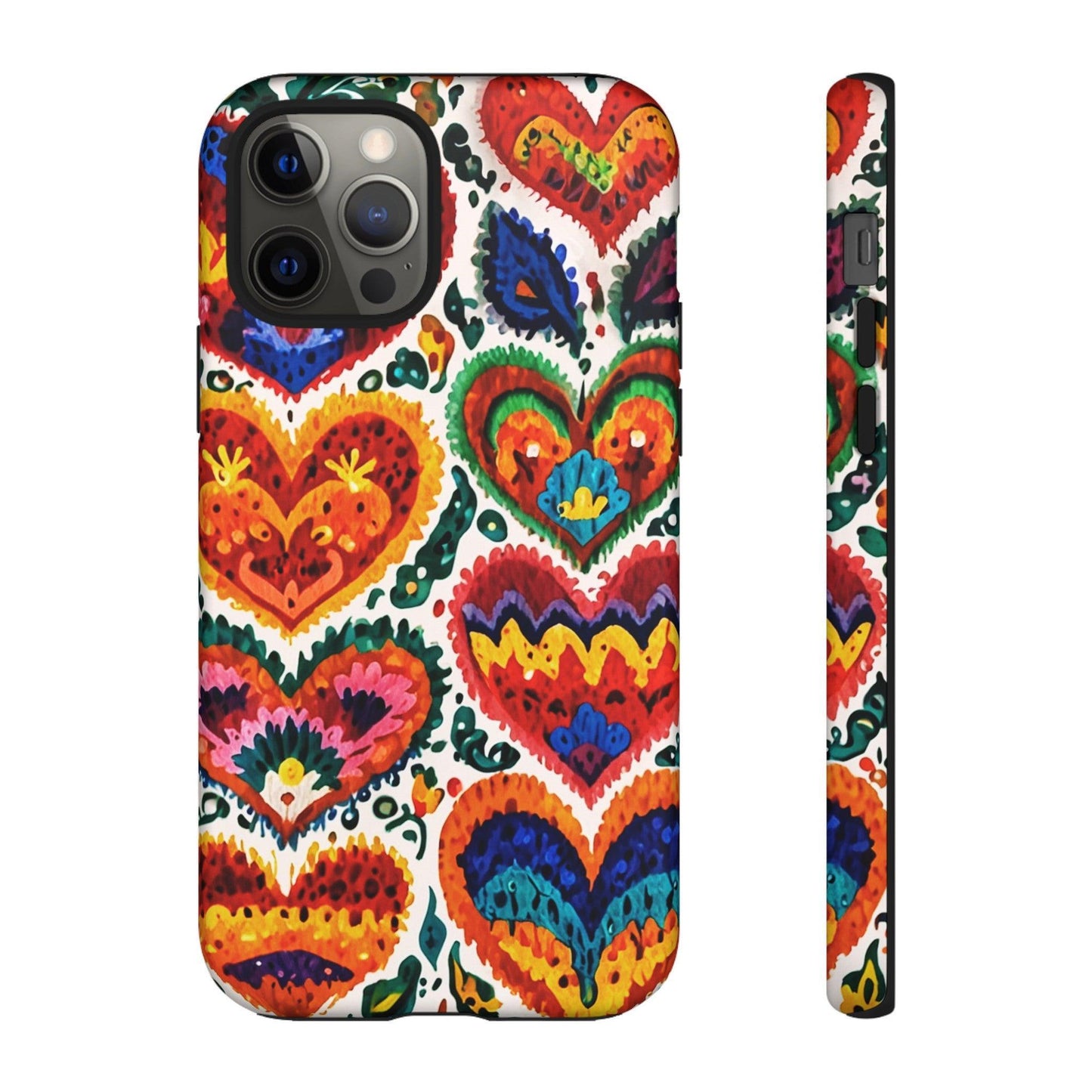 Tough Phone Case :" Eclectic Elegance Phone Case Collection" ( Hearts patterns)