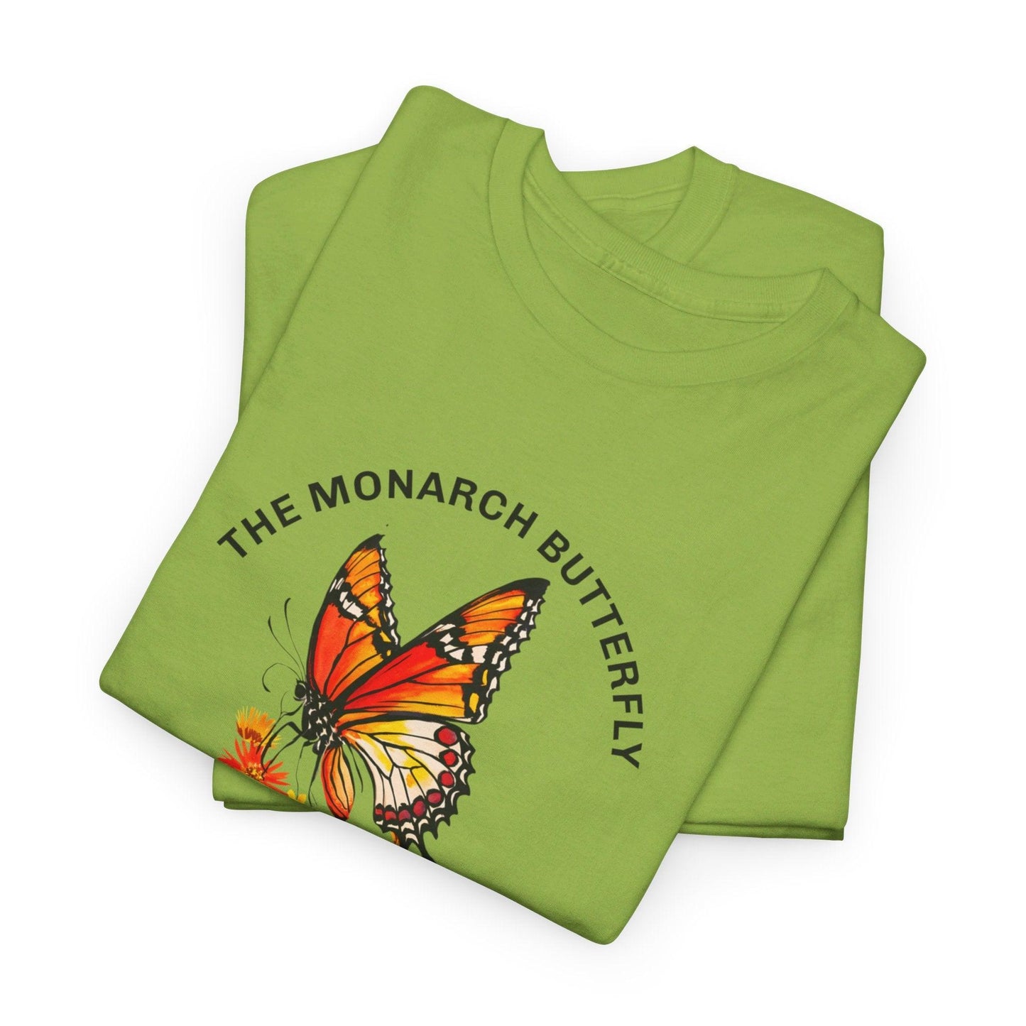 Camiseta unisex de algodón pesado: "La colección Mariposa Monarca"