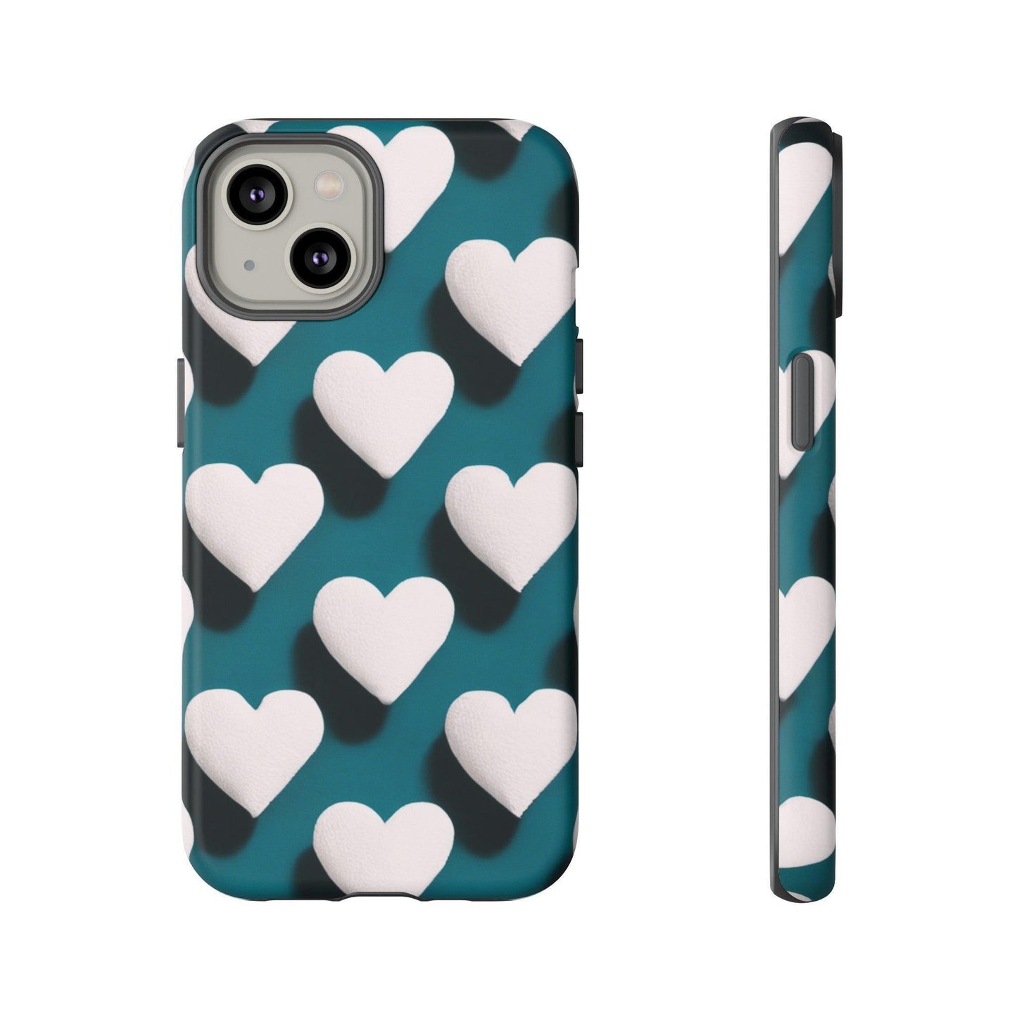 Tough Phone Case :" Eclectic Elegance Phone Case Collection" ( Hearts patterns)