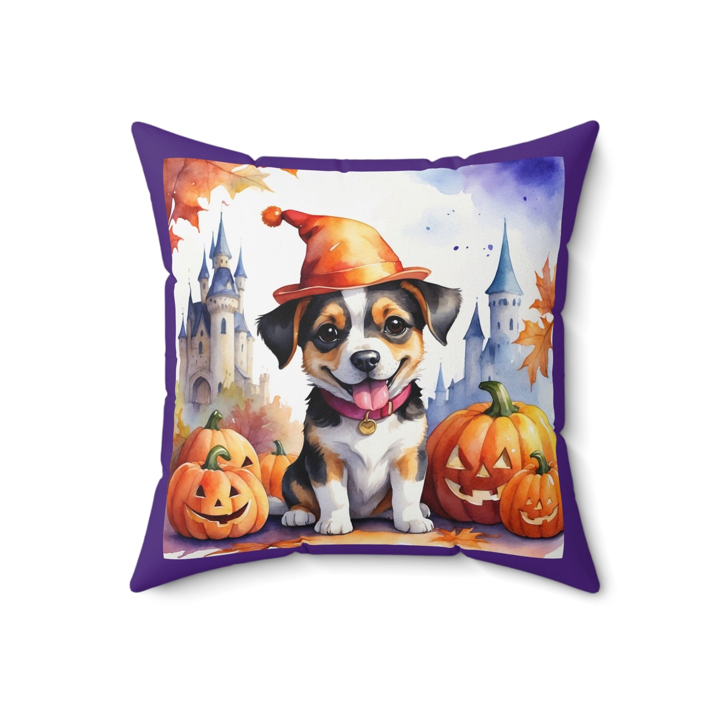 Halloween cute dog Square Pillow