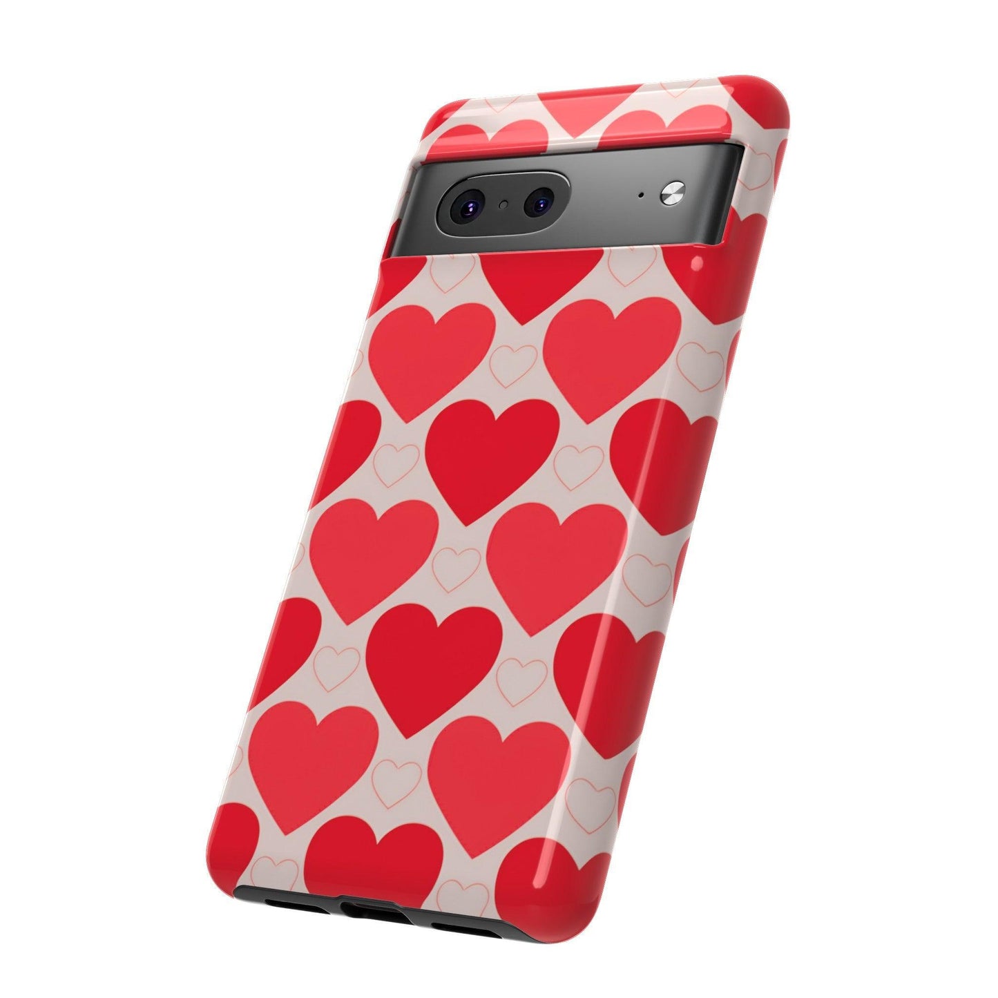 Tough Phone Case :" Eclectic Elegance Phone Case Collection" ( Hearts patterns)