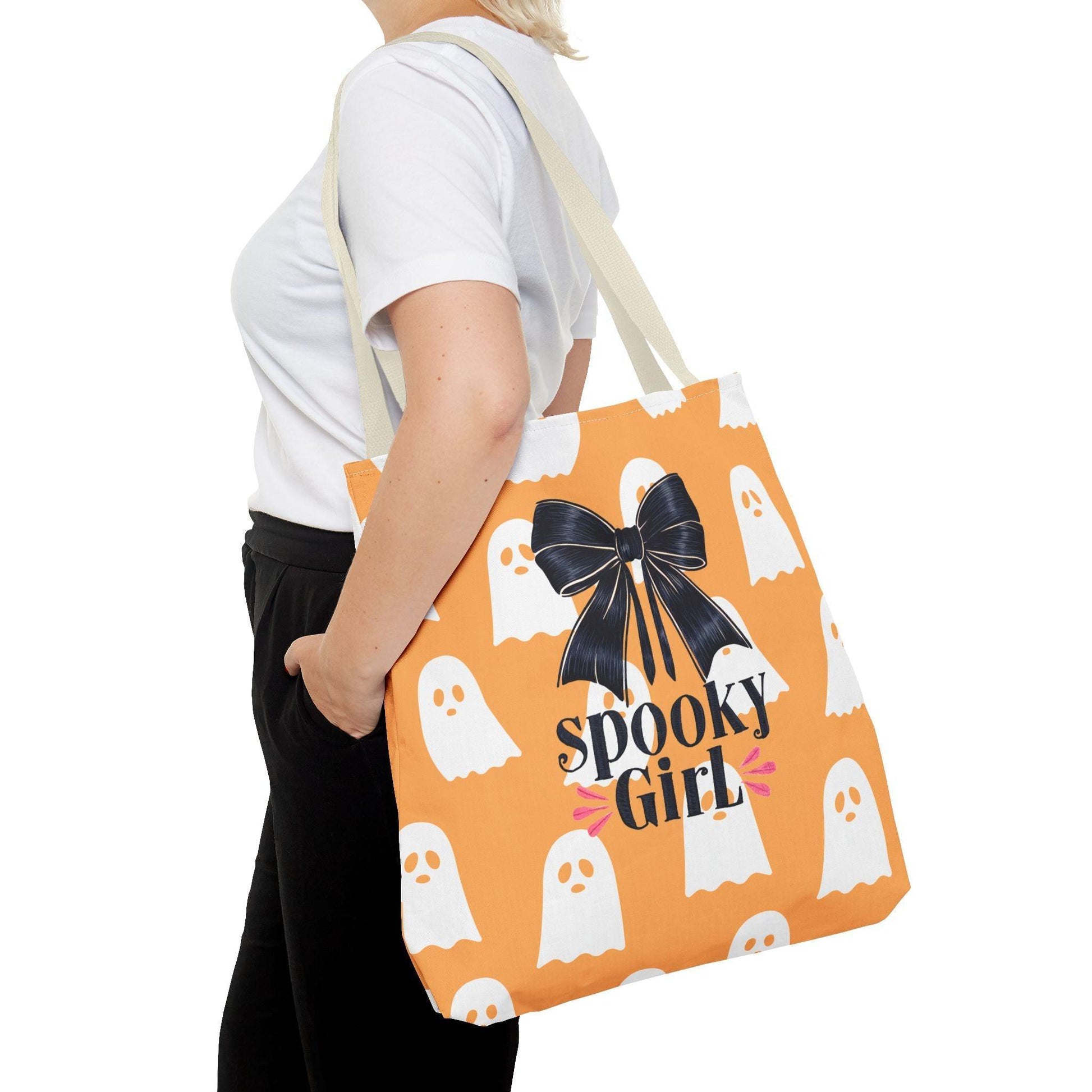 Spooky Girl Ghost Tote Bag - Cosmic Creations by Karen