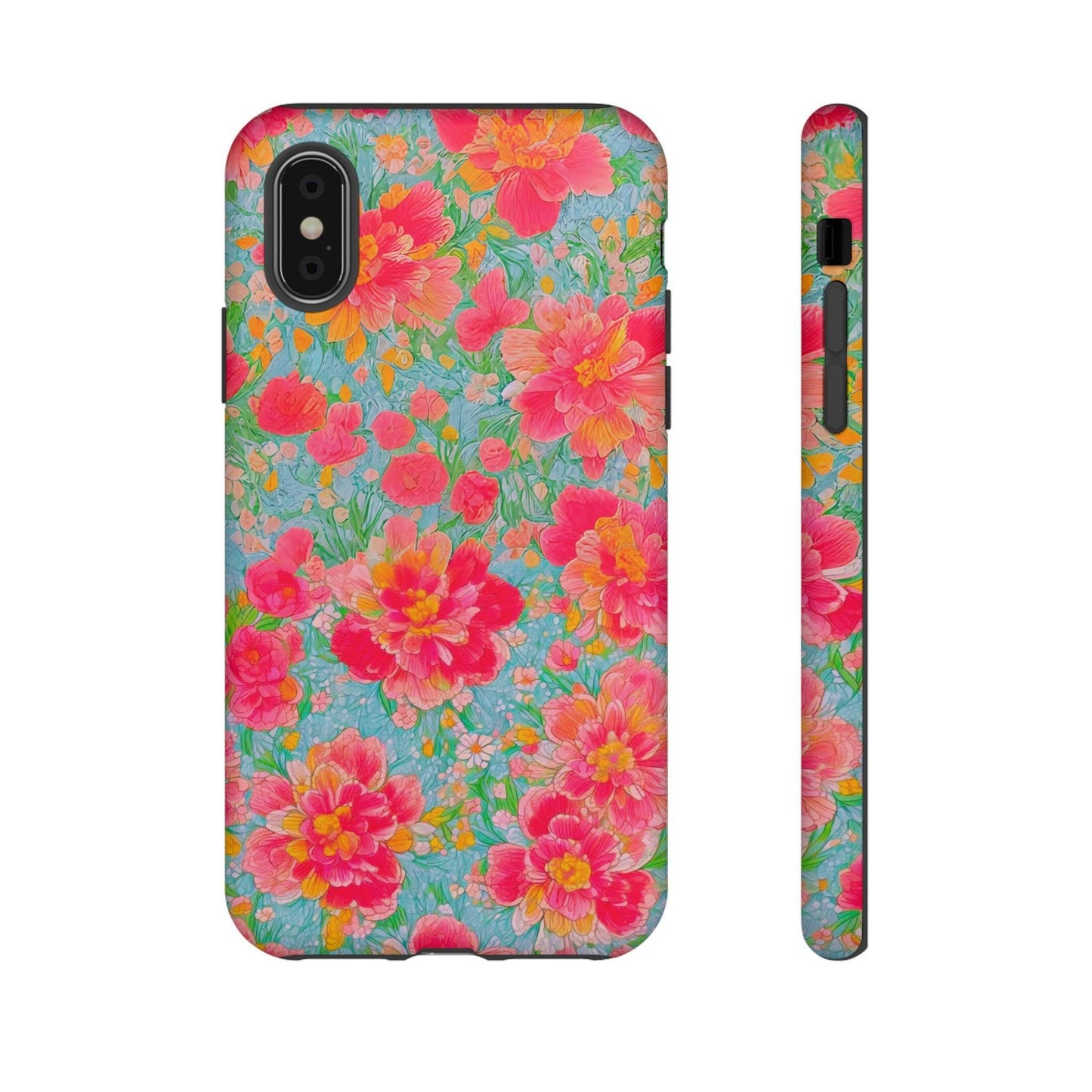 Tough Cellphone Case :" Eclectic Elegance Phone Case Collection" ( Floral patterns)