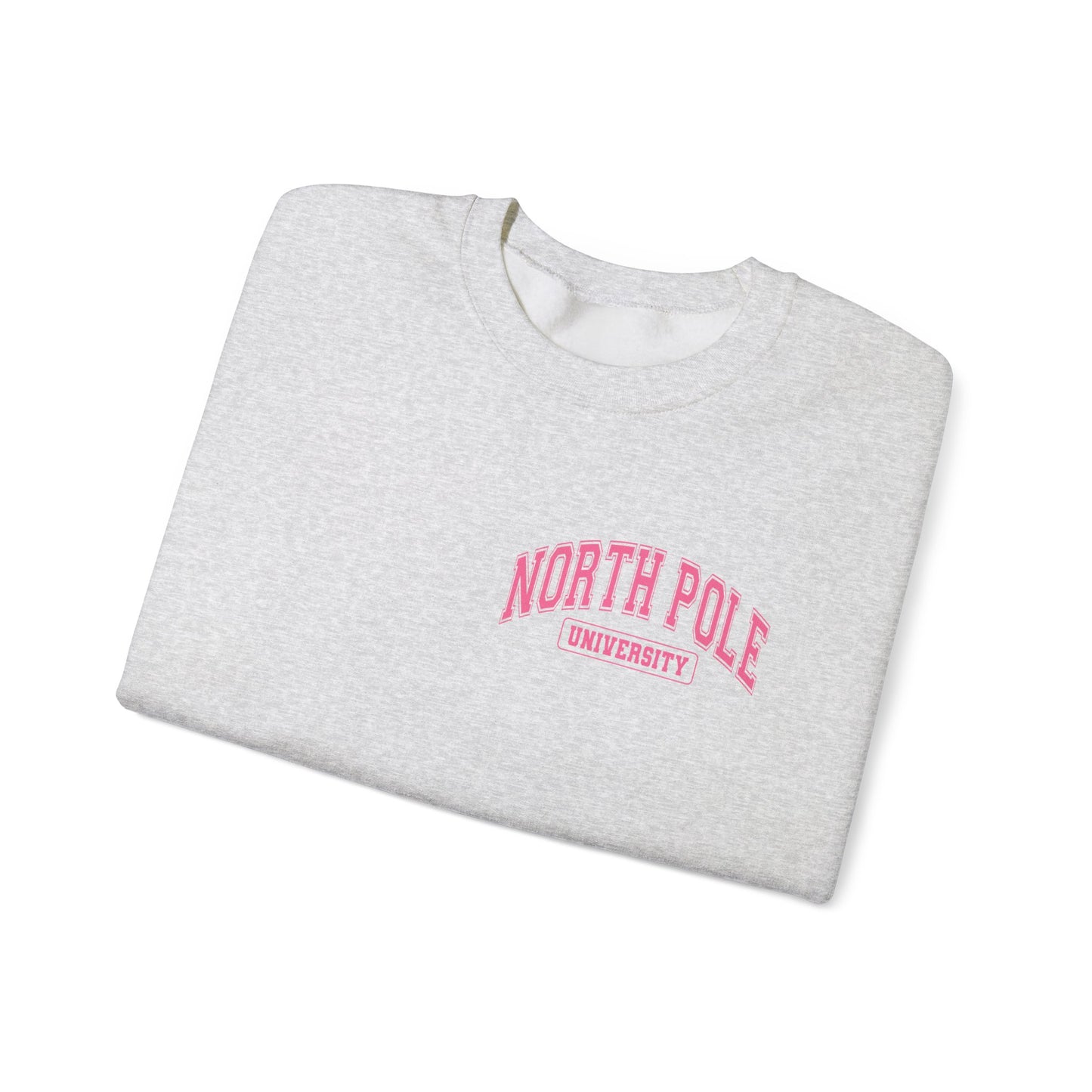 Christmas North Pole University Design  Unisex Crewneck Sweatshirt