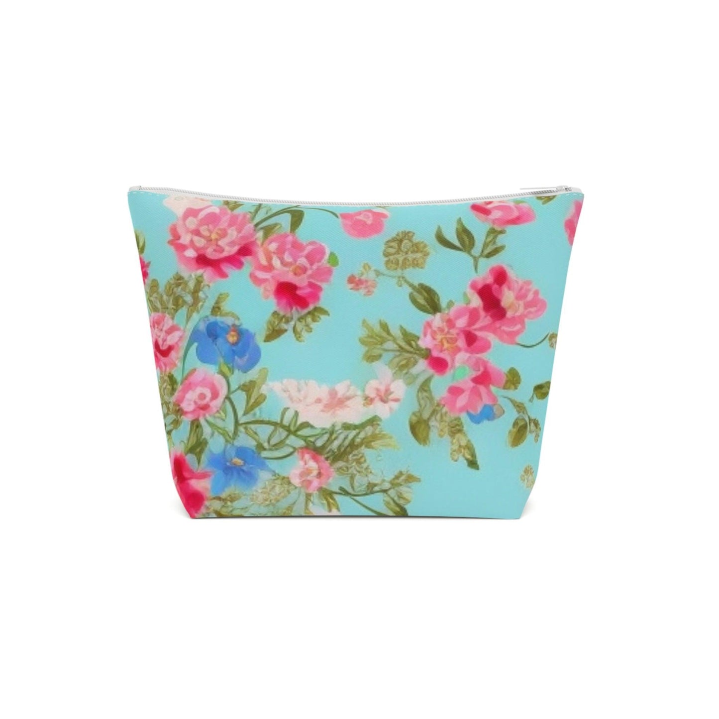 Colorful Floral Cotton Cosmetic Bag Vibrant and Stylish Makeup Bag, Perfect for Personal Use & Gifts - Cosmic Creations by Karen