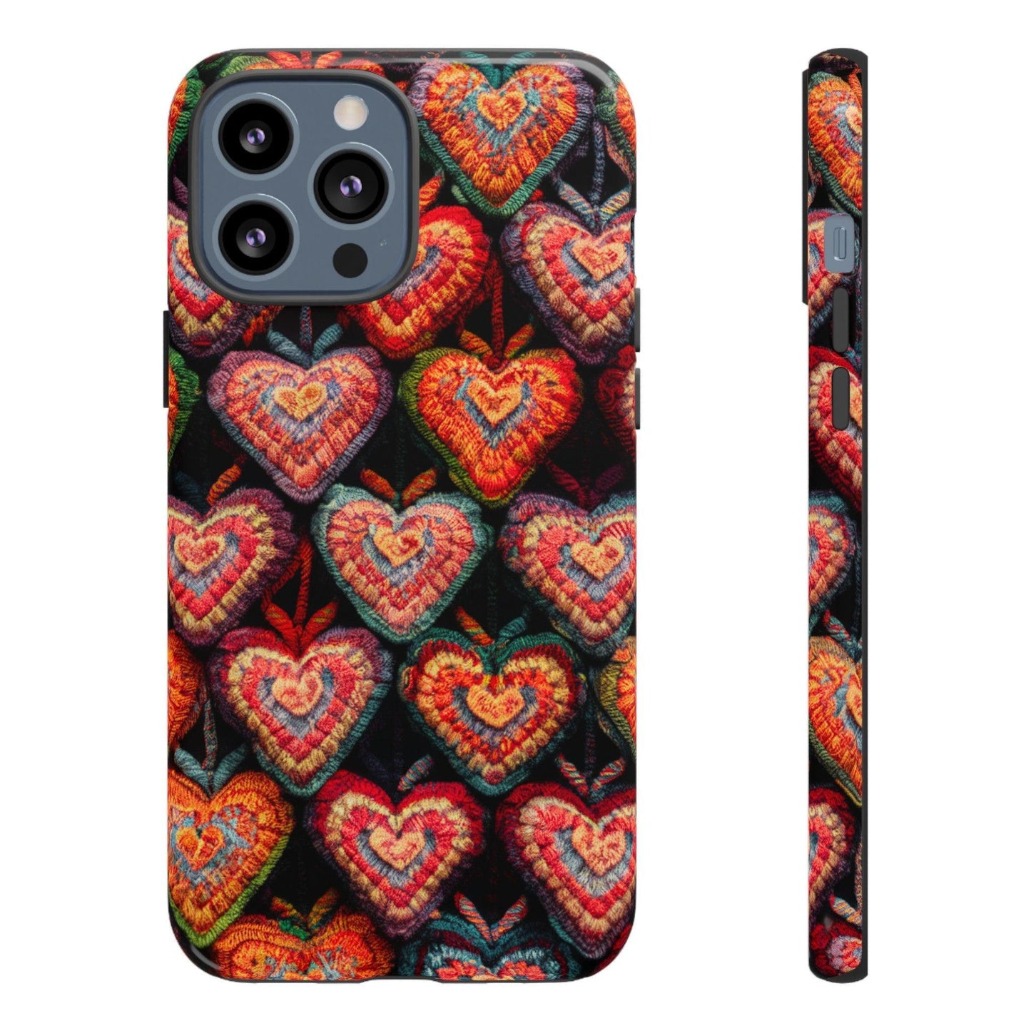 Tough Phone Case :" Eclectic Elegance Phone Case Collection" ( Hearts patterns)