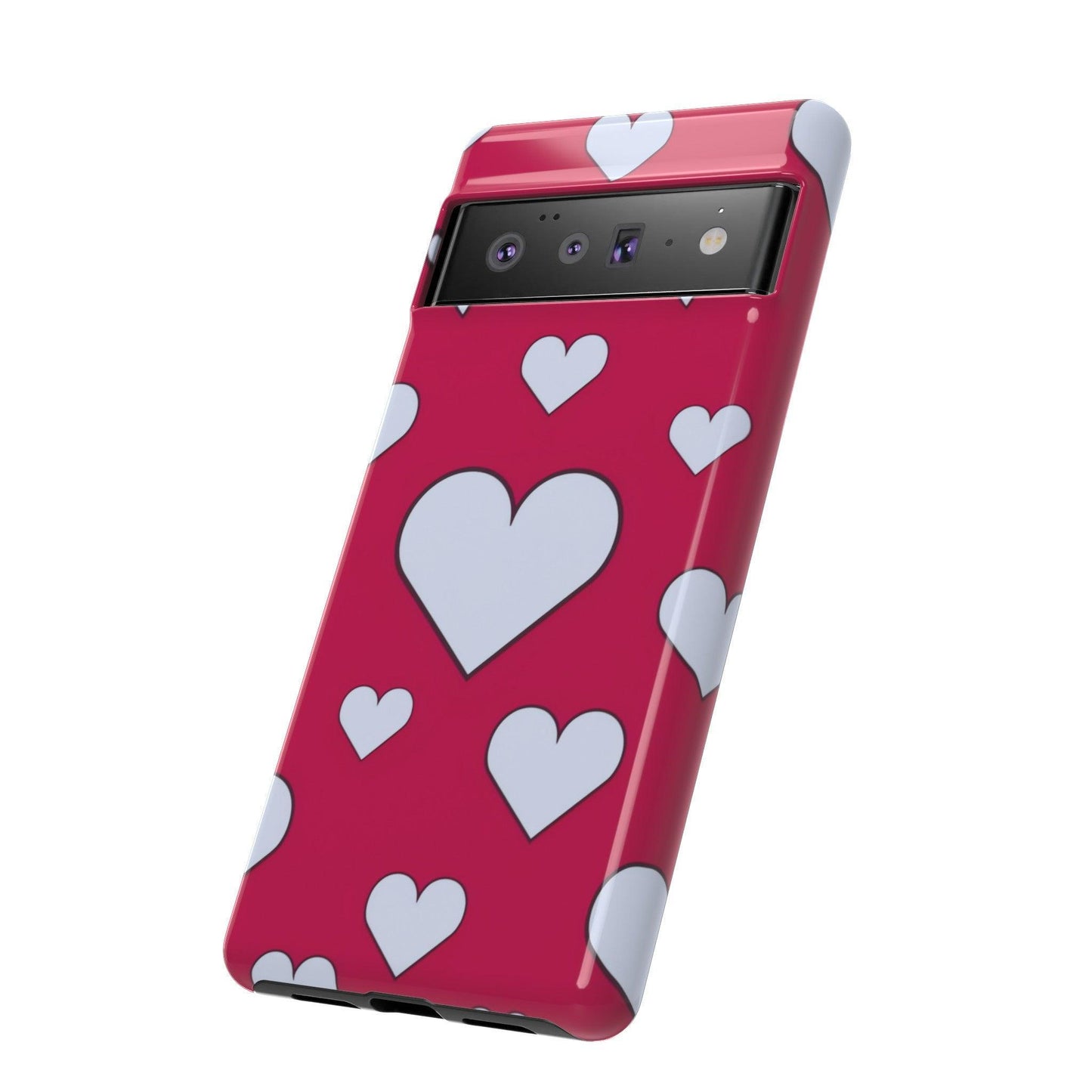 Tough Phone Case :" Eclectic Elegance Phone Case Collection" ( Hearts patterns)