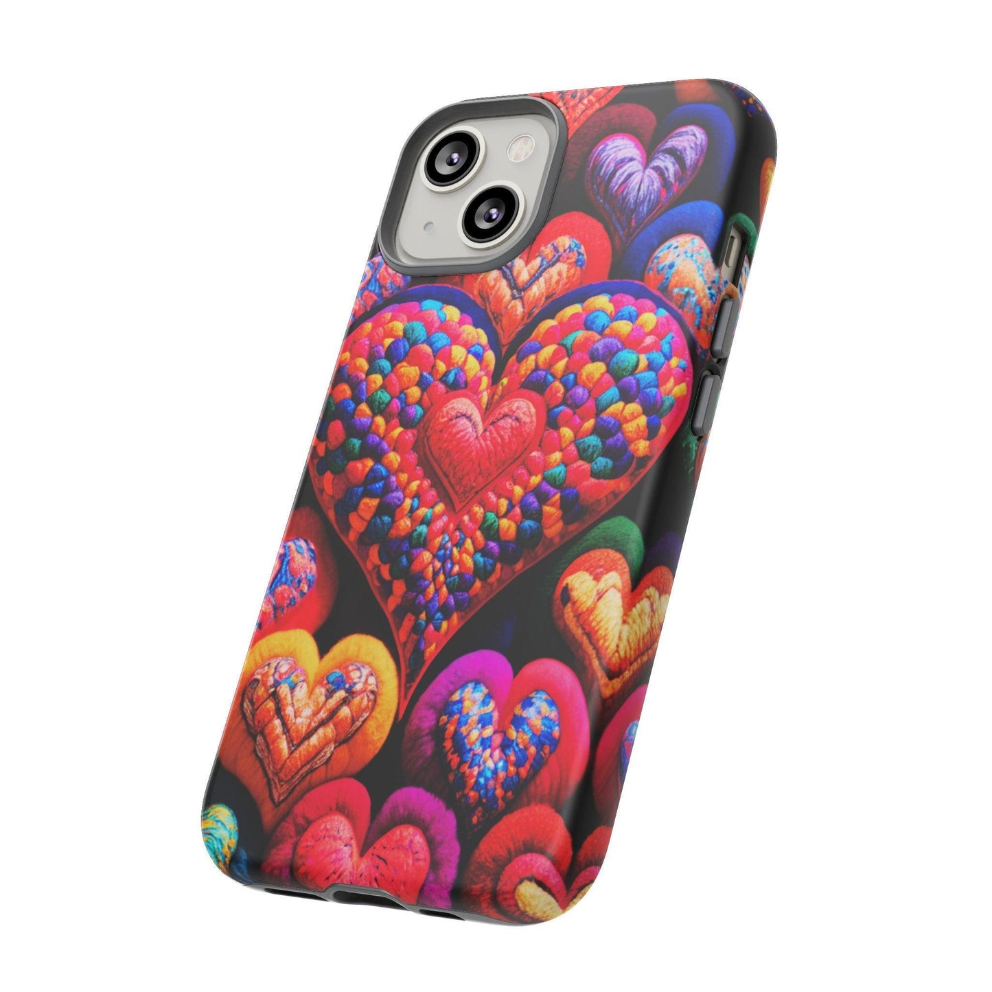 Tough Phone Case :" Eclectic Elegance Phone Case Collection" ( Hearts patterns)