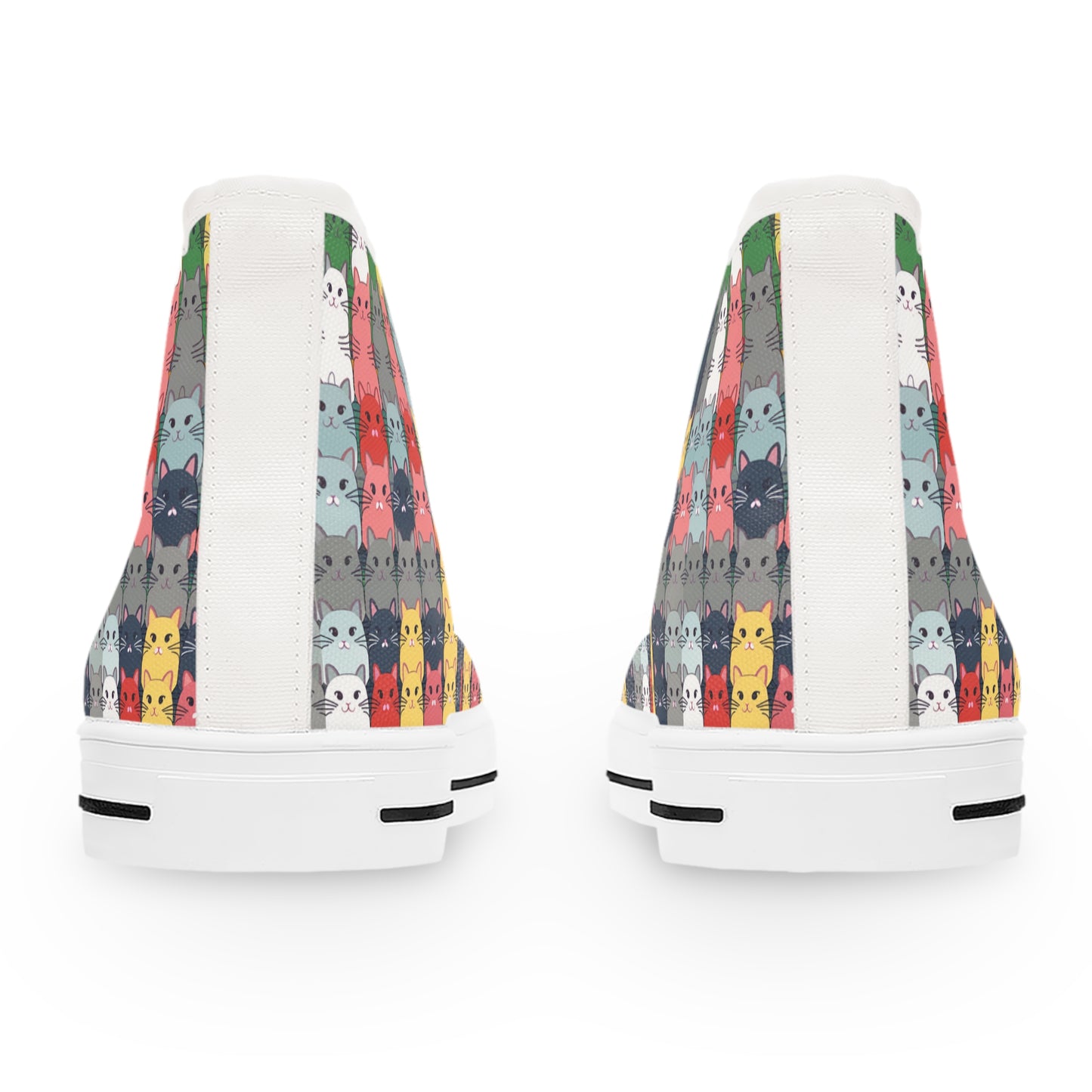 Awesome Cats Design High Top Sneakers