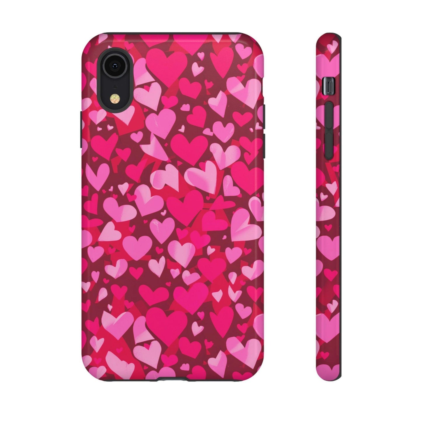 Tough Phone Case :" Eclectic Elegance Phone Case Collection" ( Hearts patterns)