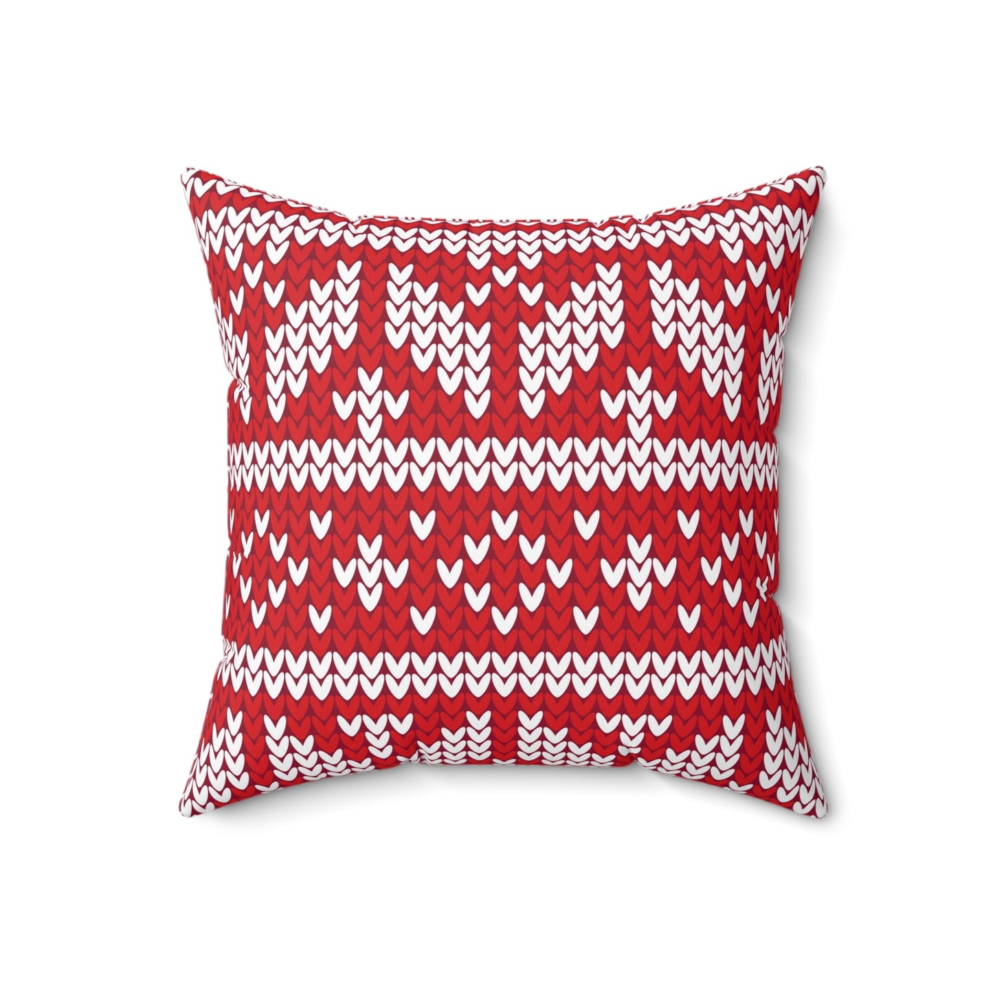 Christmas Knitted Style  Design Square Pillow