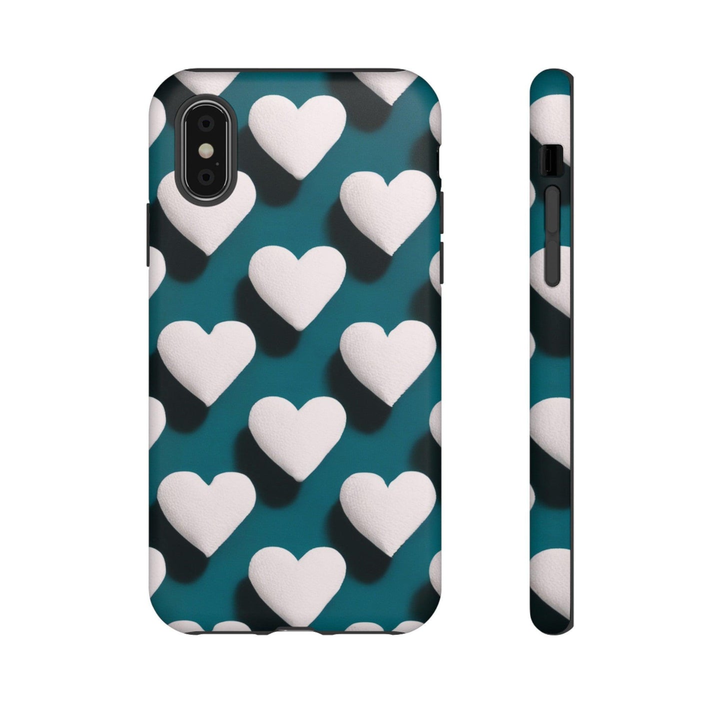 Tough Phone Case :" Eclectic Elegance Phone Case Collection" ( Hearts patterns)