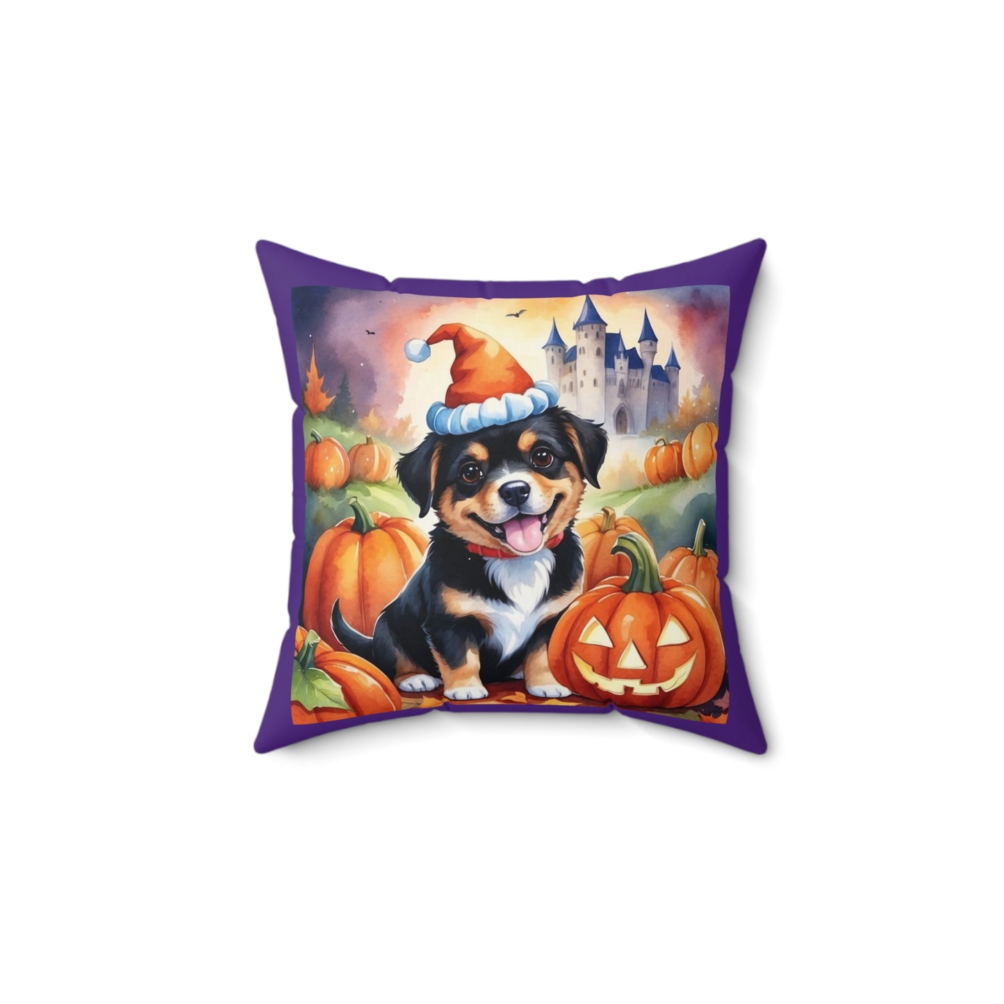 Halloween Cute dog  Square Pillow