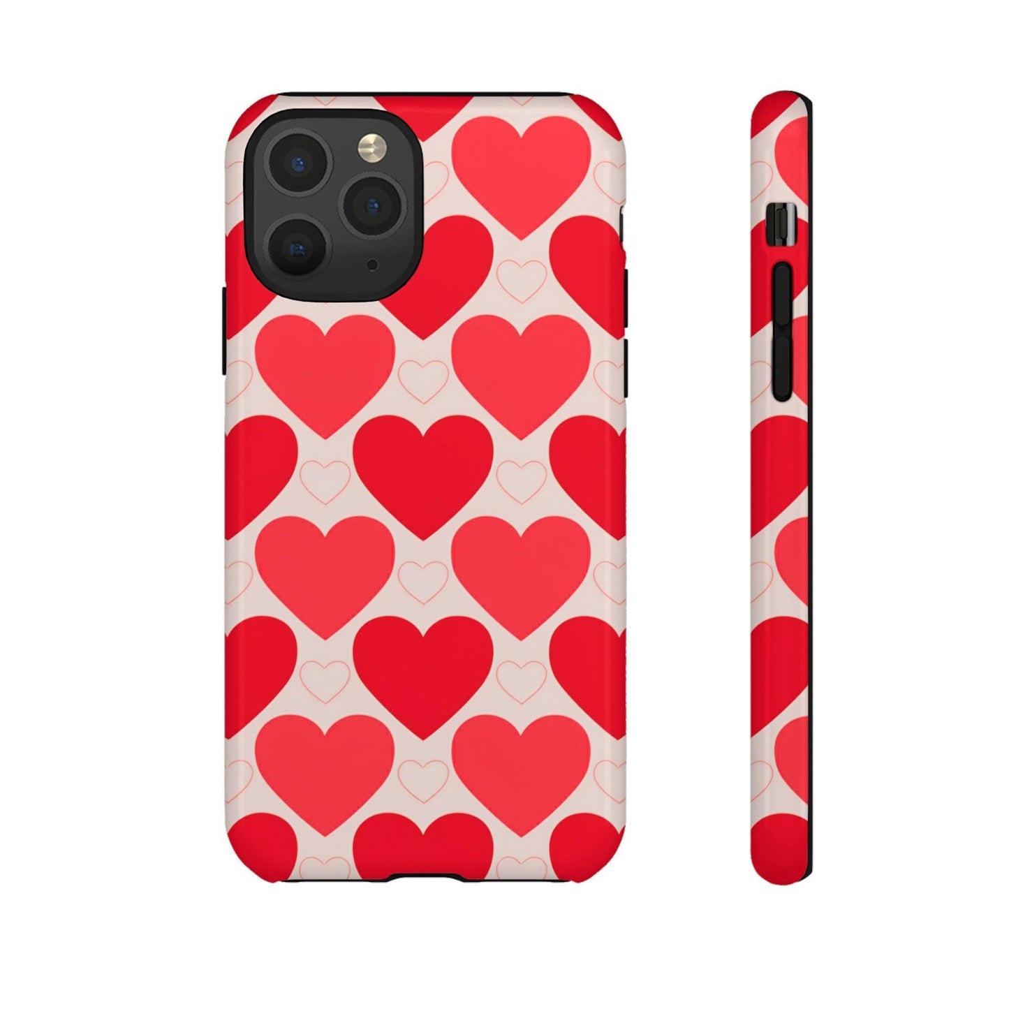 Tough Phone Case :" Eclectic Elegance Phone Case Collection" ( Hearts patterns)