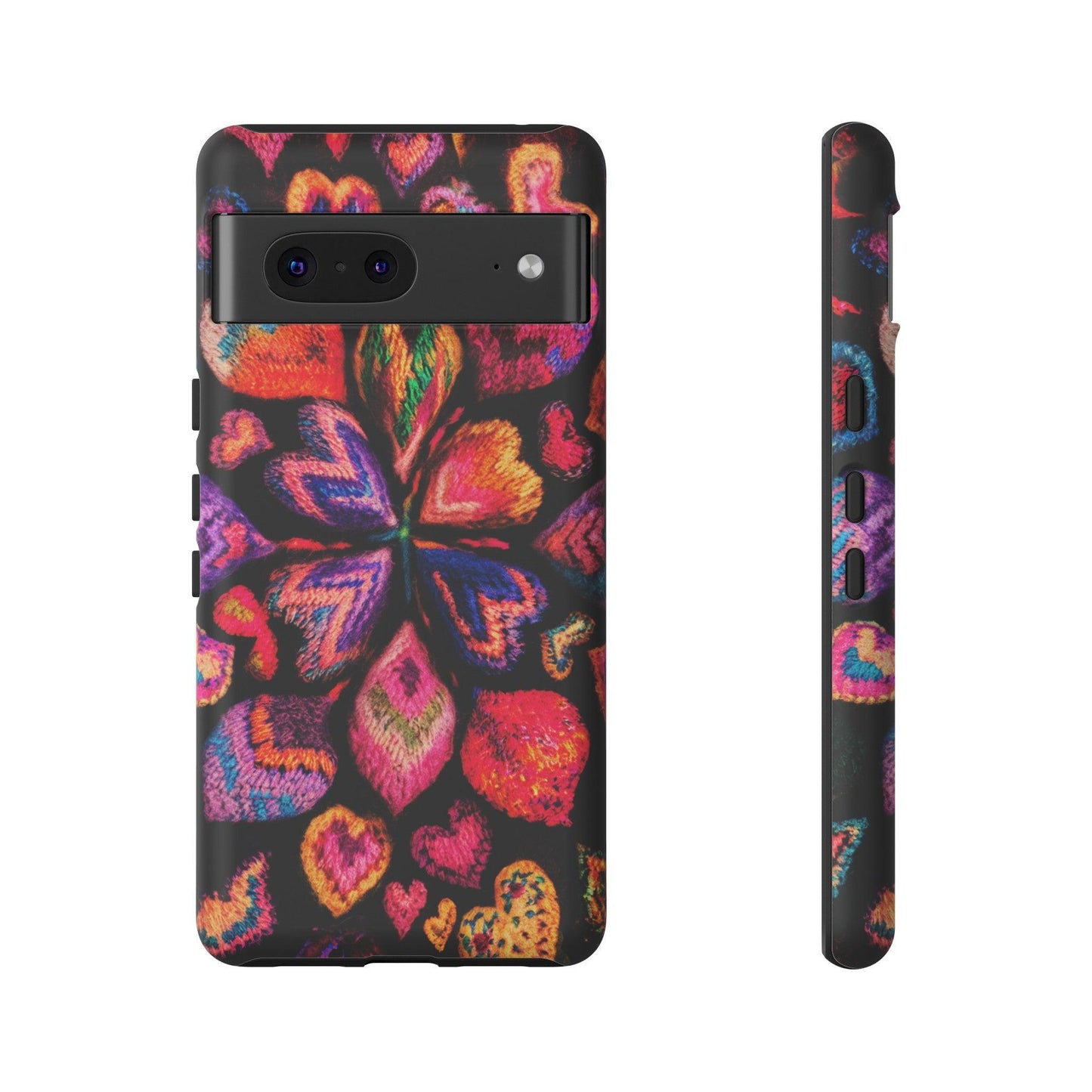 Tough Phone Case :" Eclectic Elegance Phone Case Collection" ( Hearts patterns)