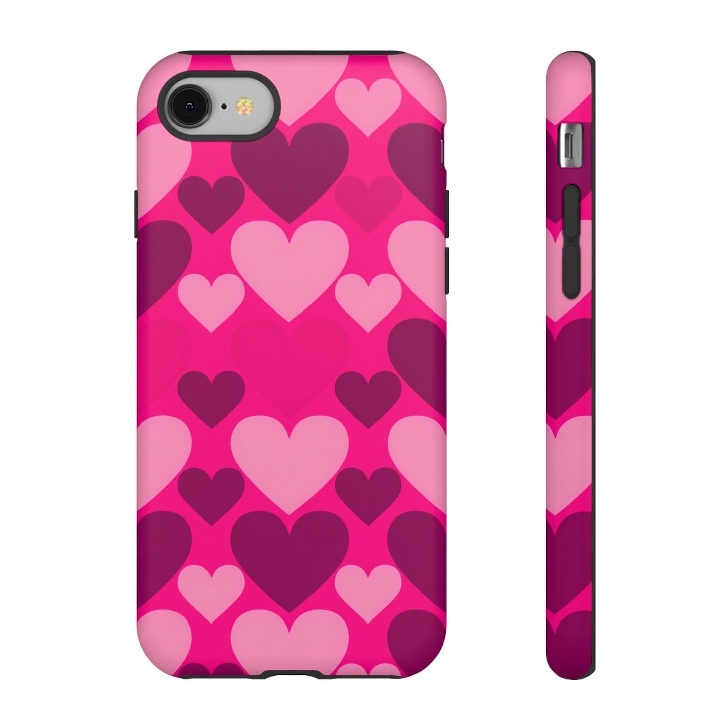 Tough Phone Case :" Eclectic Elegance Phone Case Collection" ( Hearts patterns)