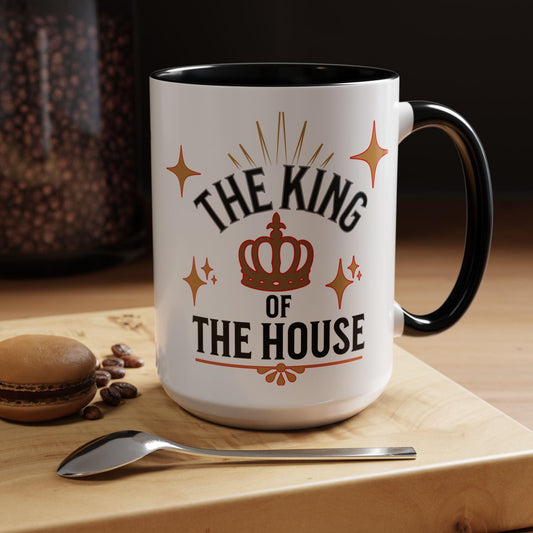 Royal Accent Coffee Mug   (11, 15oz)  " Dad, The King of the House Collection"