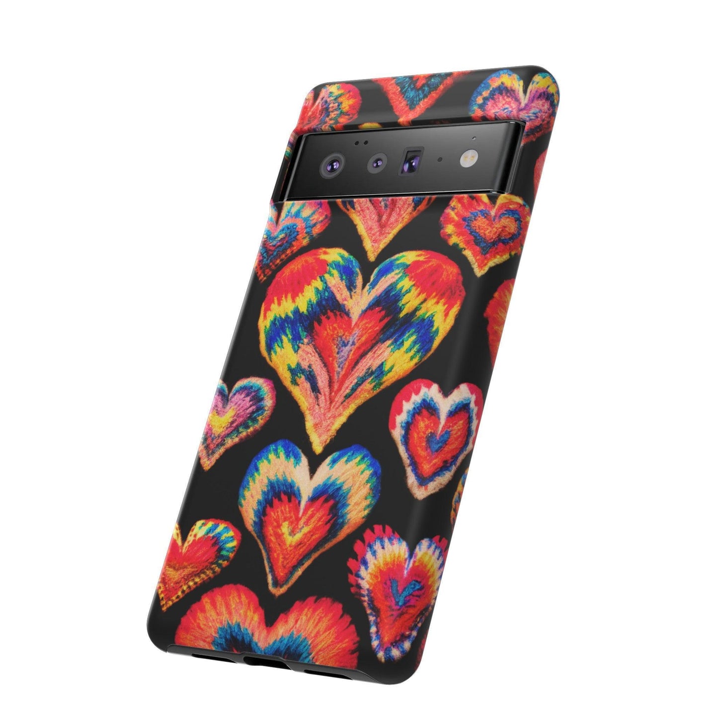 Tough Phone Case :" Eclectic Elegance Phone Case Collection" ( Hearts patterns)