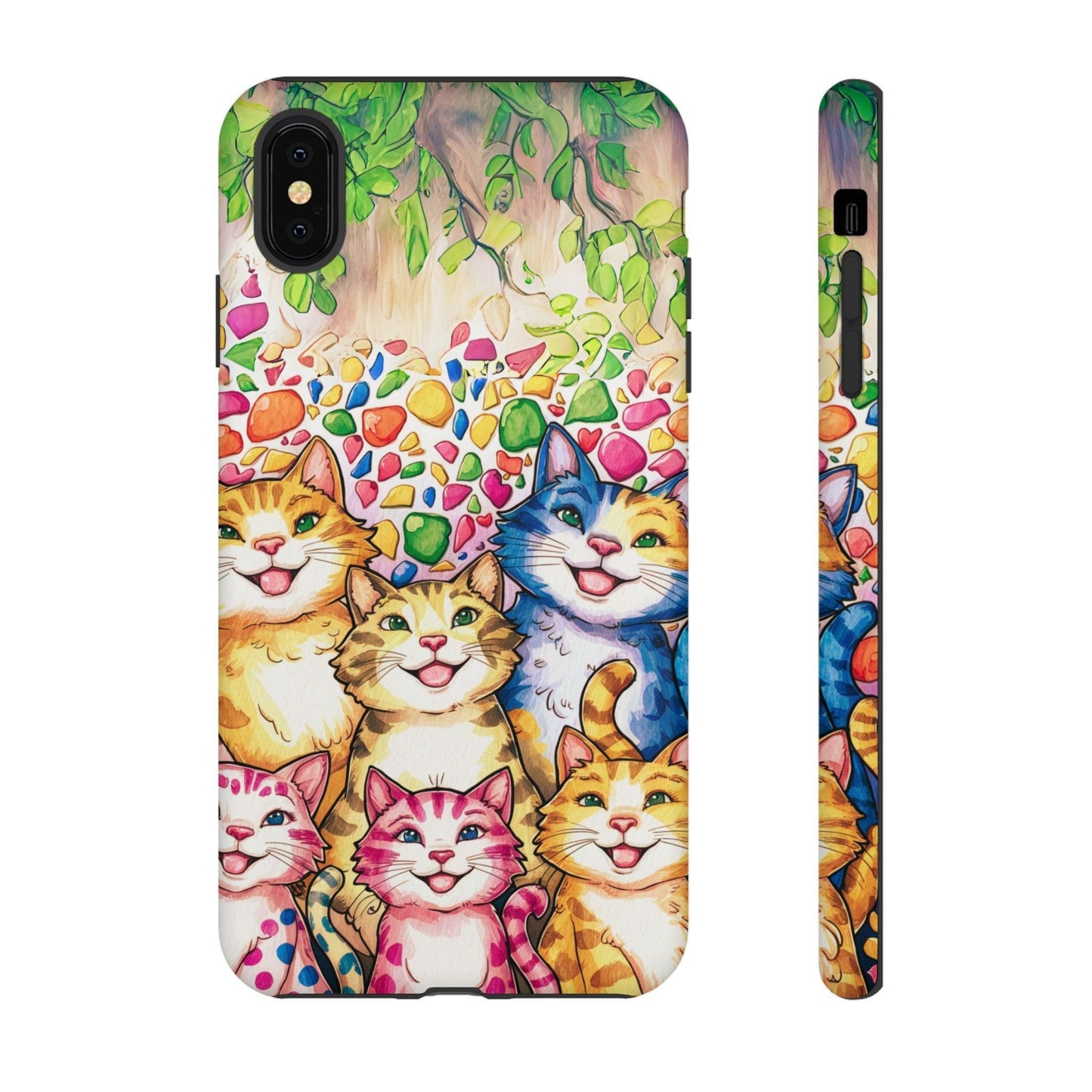 Cat Lovers Collection Tough Cellphone Case - Cosmic Creations by Karen