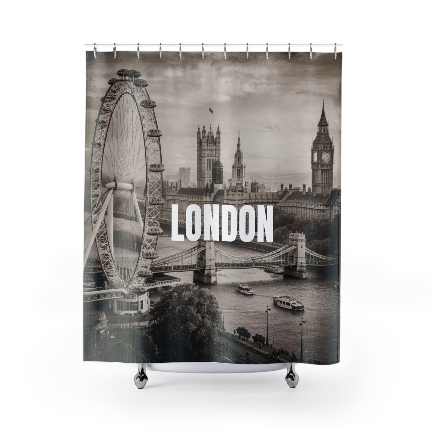 Elegant Shower Curtains Collection ( Great cities and places of the world ) - Cosmic Creations by Karen