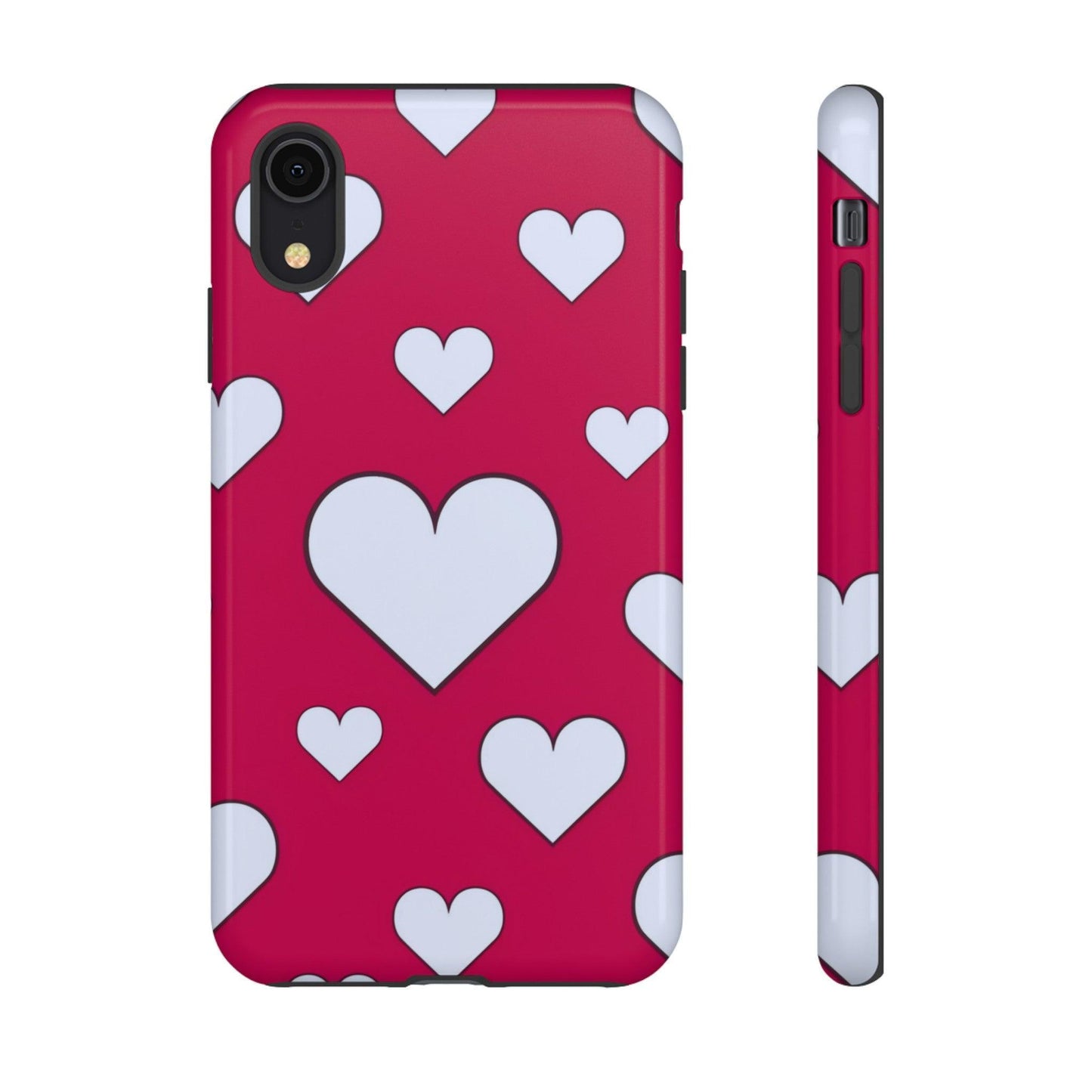 Tough Phone Case :" Eclectic Elegance Phone Case Collection" ( Hearts patterns)