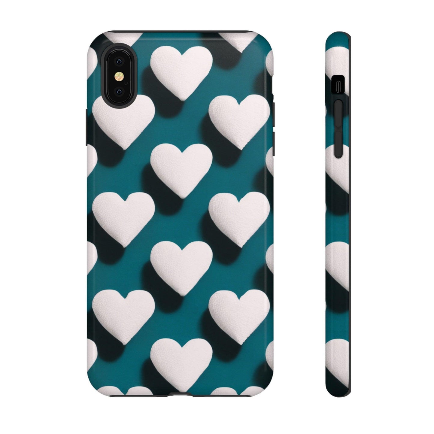 Tough Phone Case :" Eclectic Elegance Phone Case Collection" ( Hearts patterns)